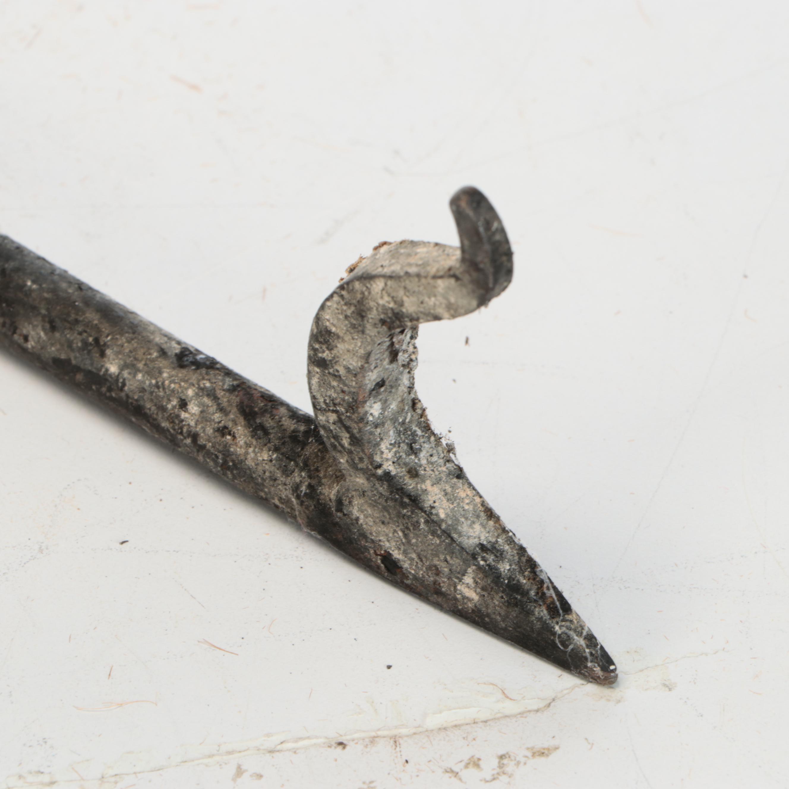 Hand-Forged Iron Fireplace Tool Set