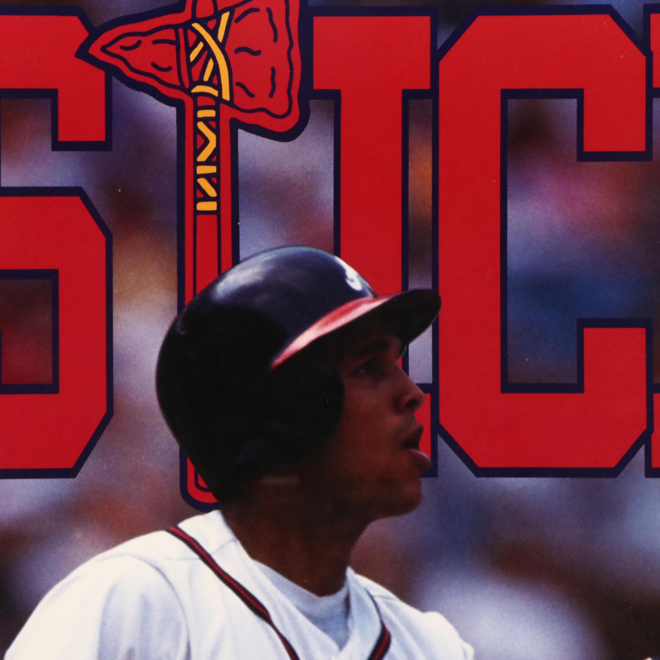 Dave Justice "Chief Justice" Atlanta Braves MLB Poster, 1991