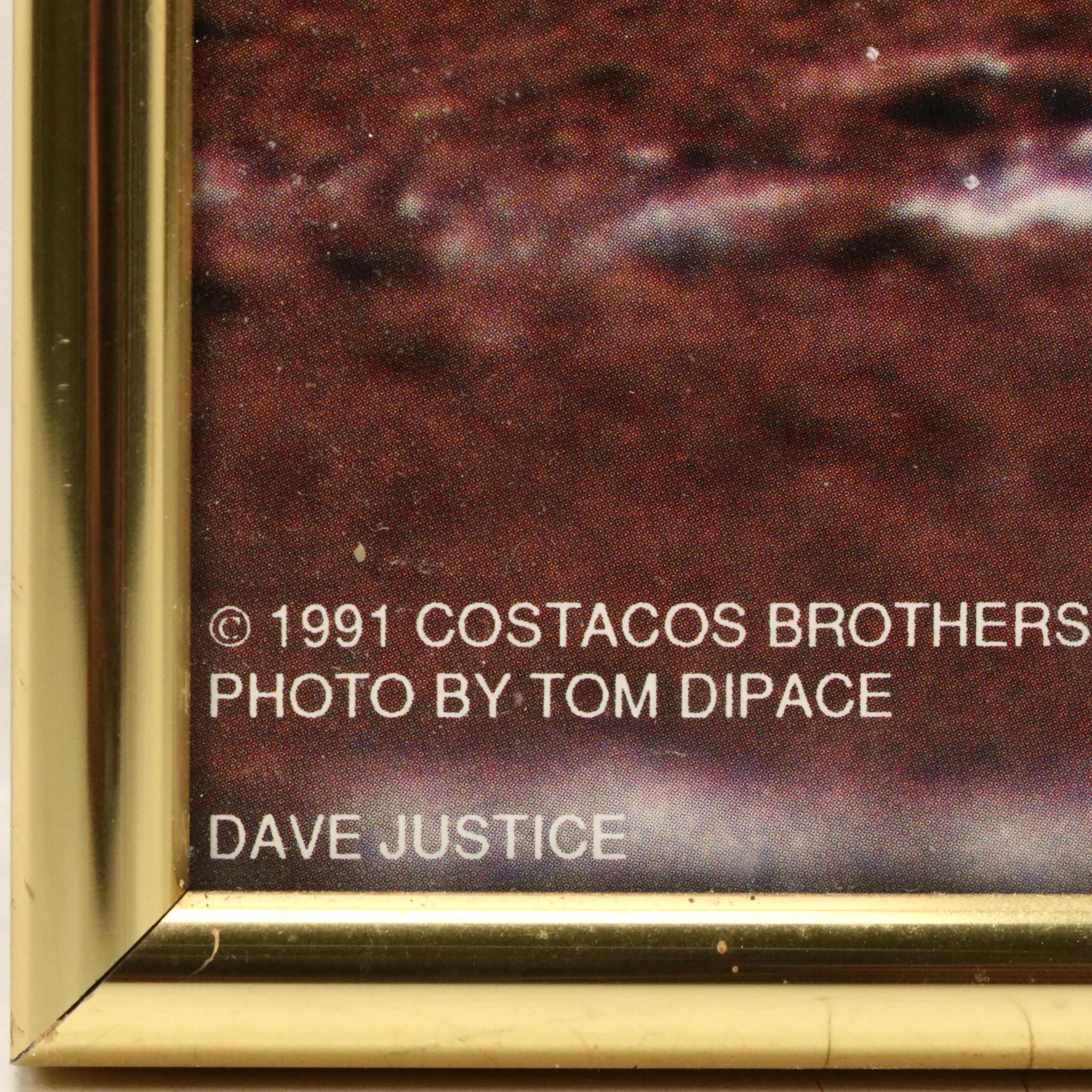 Dave Justice "Chief Justice" Atlanta Braves MLB Poster, 1991