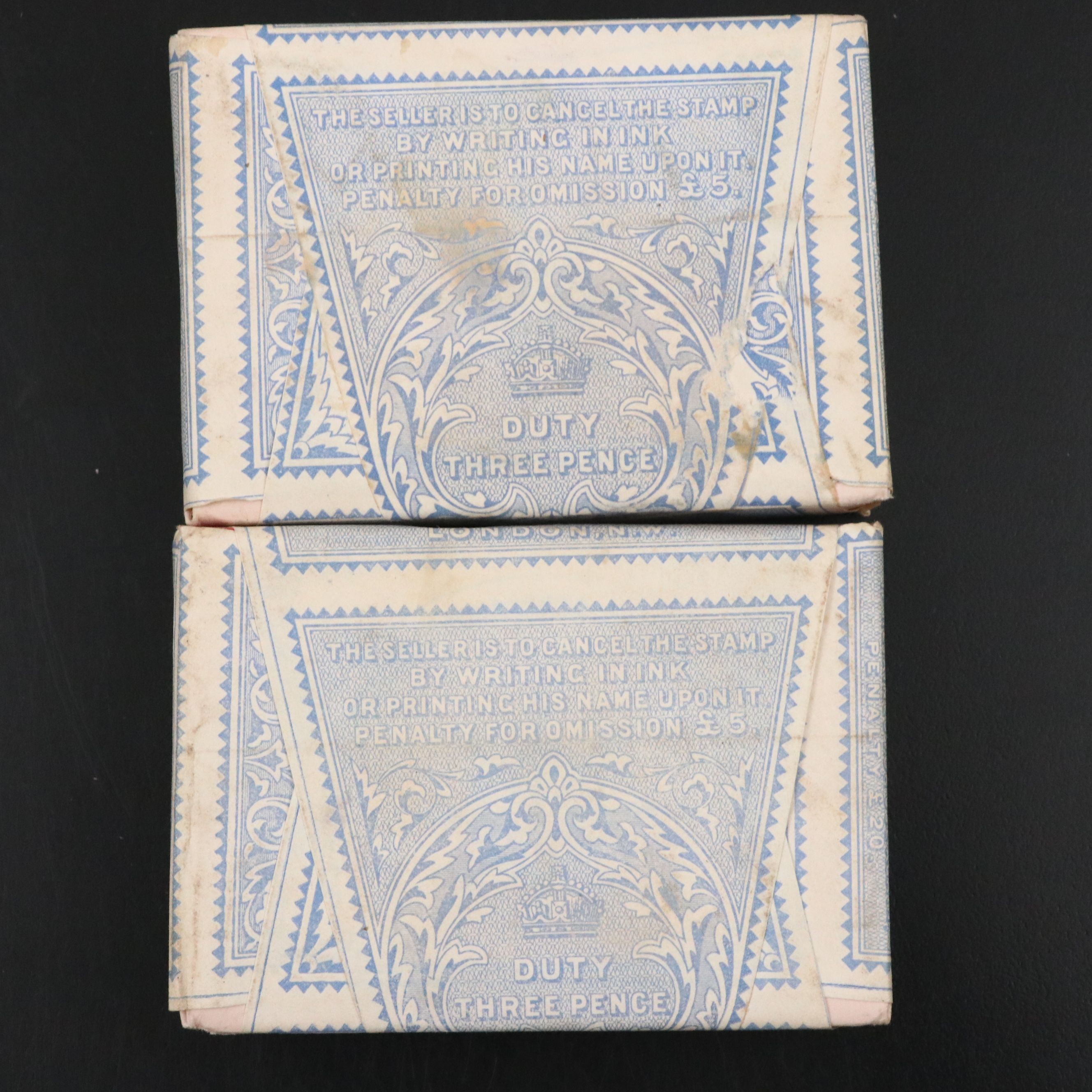 English Sterling Bridge Case with Pair of Viceroy Duplex Playing Cards