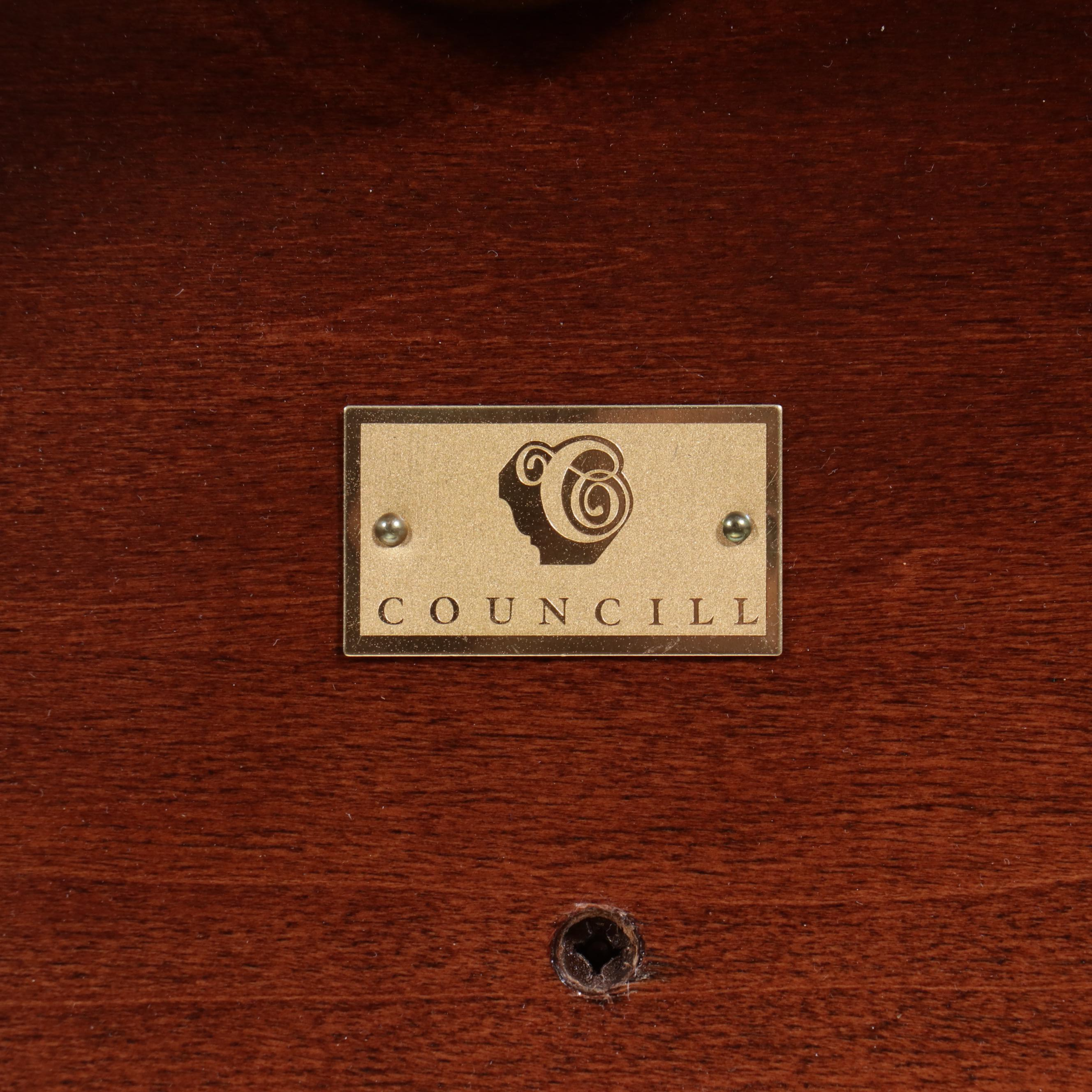 Councill Queen Anne Style Mahogany Piecrust Stand, Late 20th Century