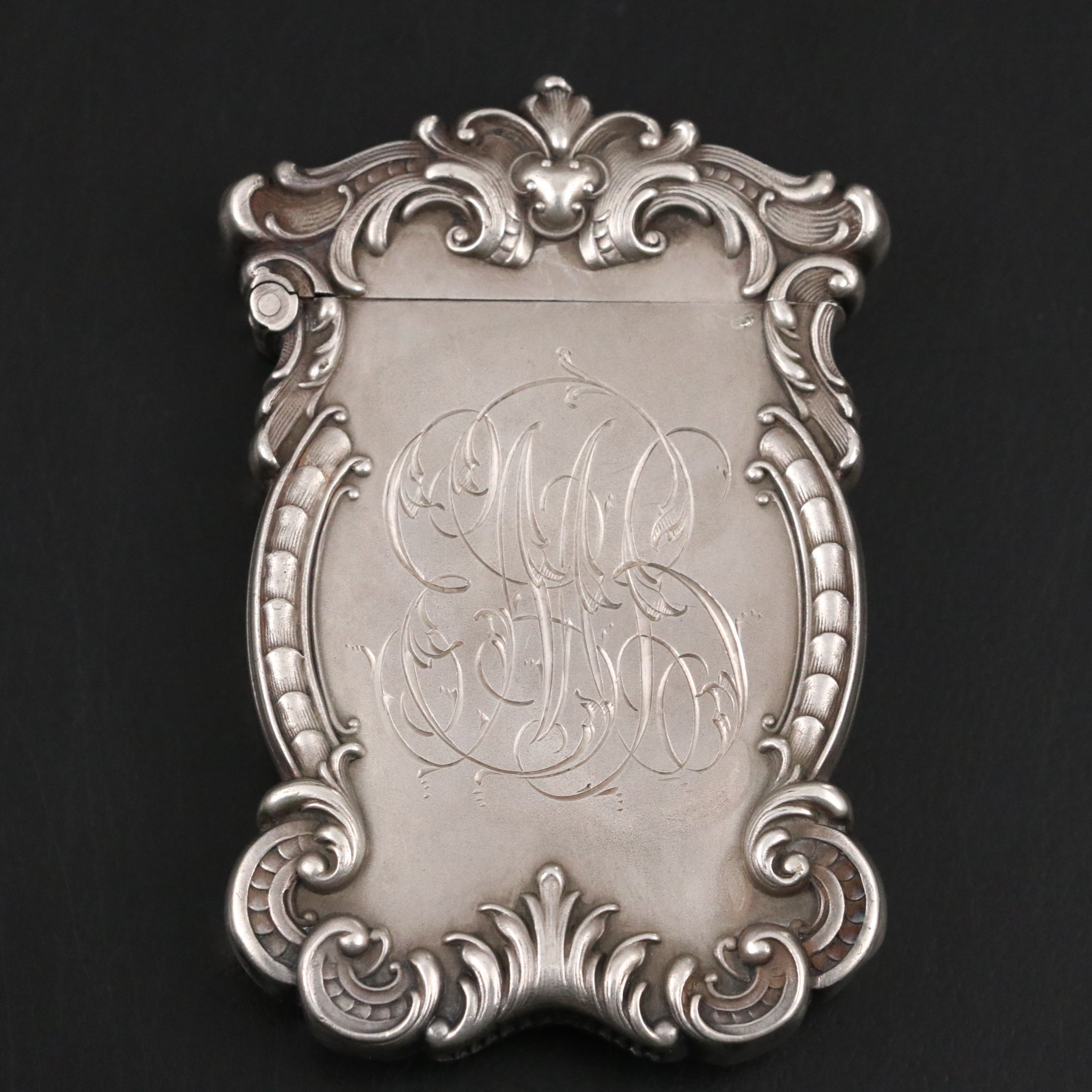 William B. Kerr & Co Art Nouveau Sterling Silver Vesta Case