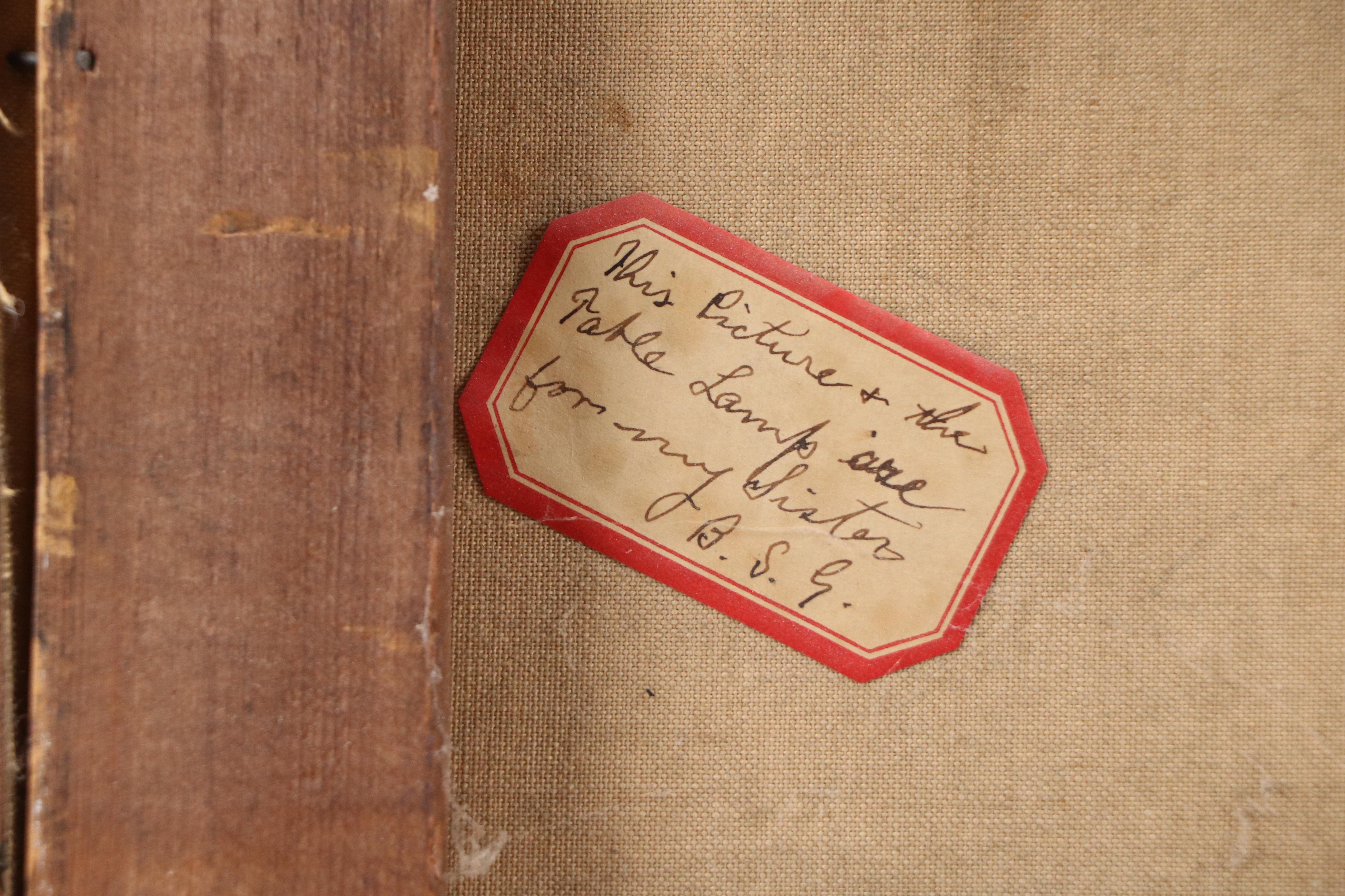 Victor Casenelli Oil Painting of Indigenous Encampment, 19th or 20th Century