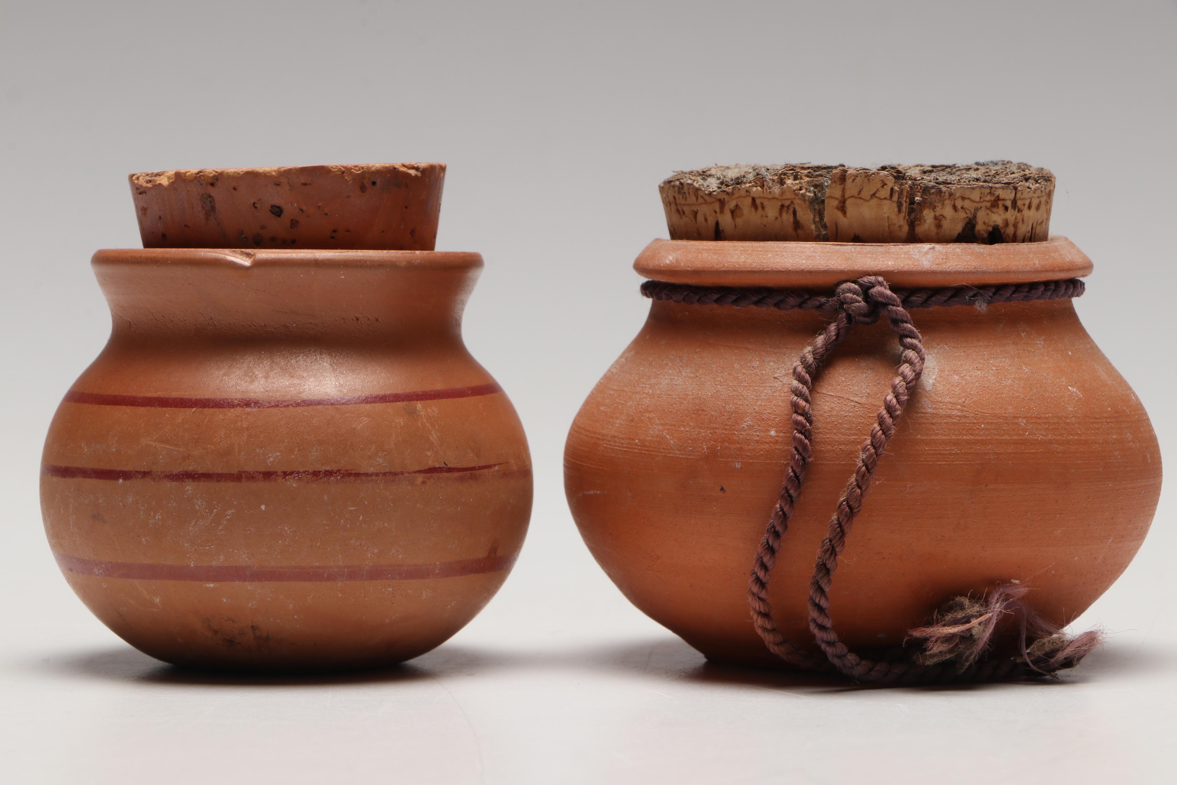 Barra Negro Blackware Pottery Ollas with Terracotta Pots, More