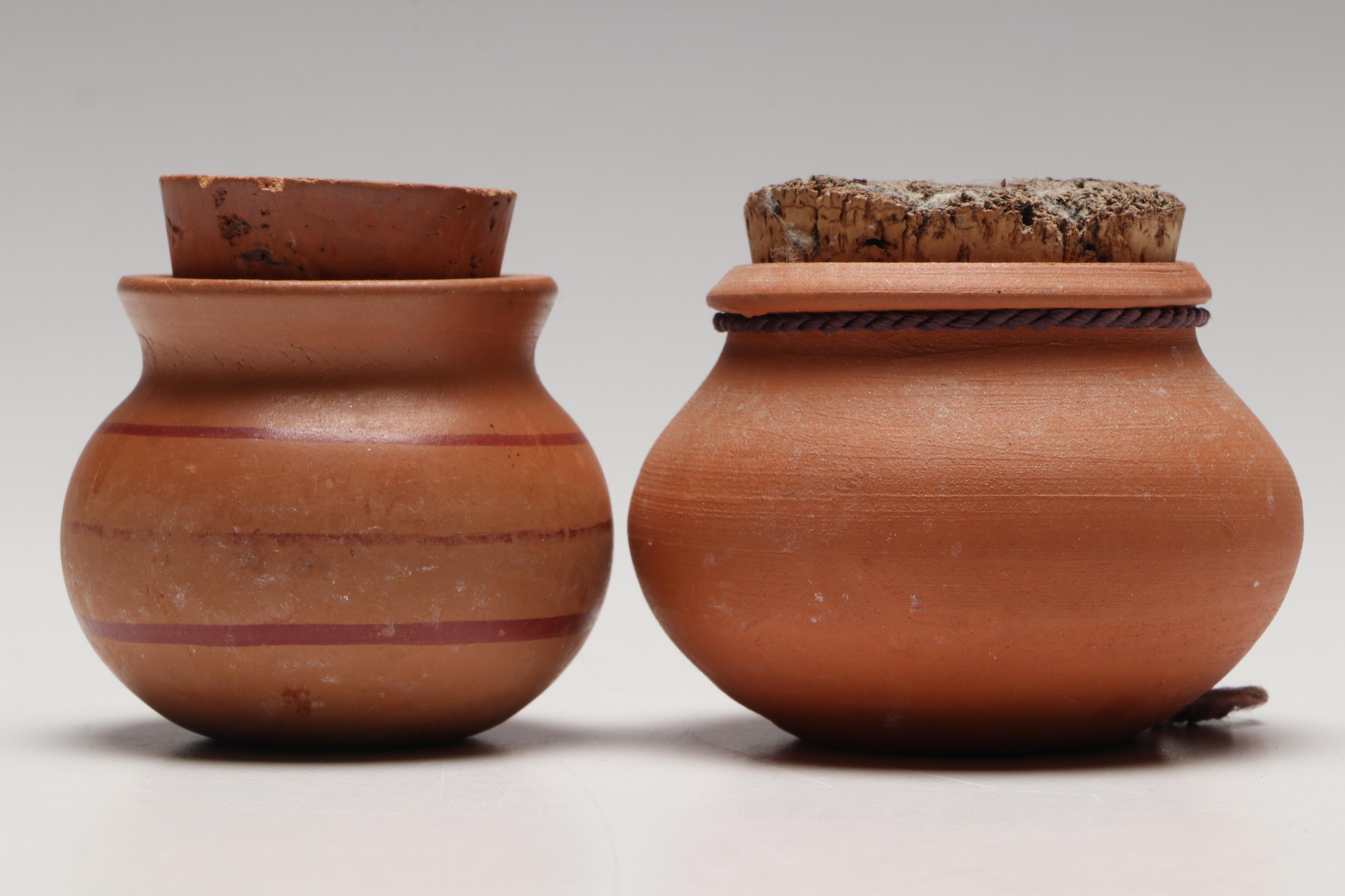 Barra Negro Blackware Pottery Ollas with Terracotta Pots, More