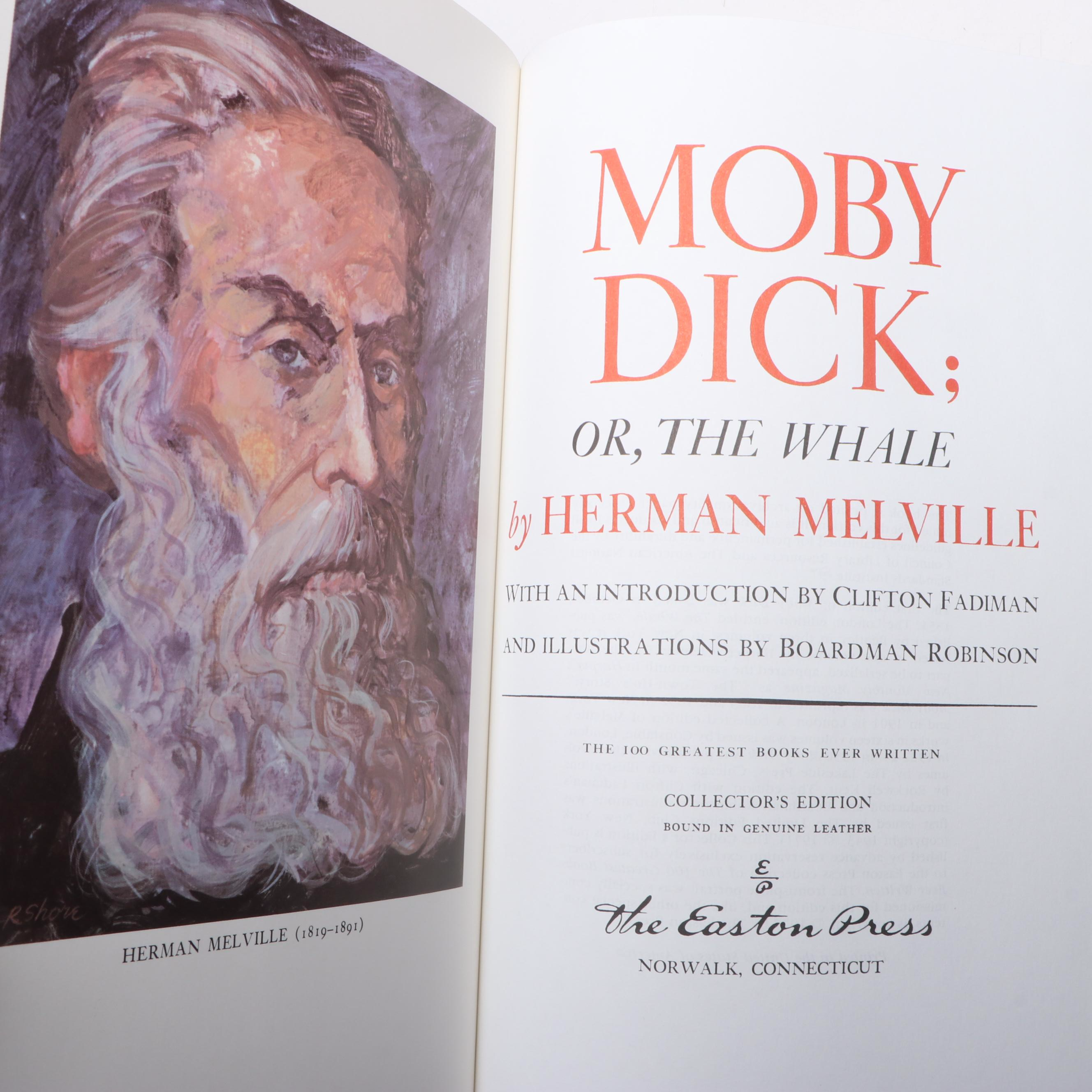 Easton Press "Moby-Dick" by Herman Melville and More Literary Classics