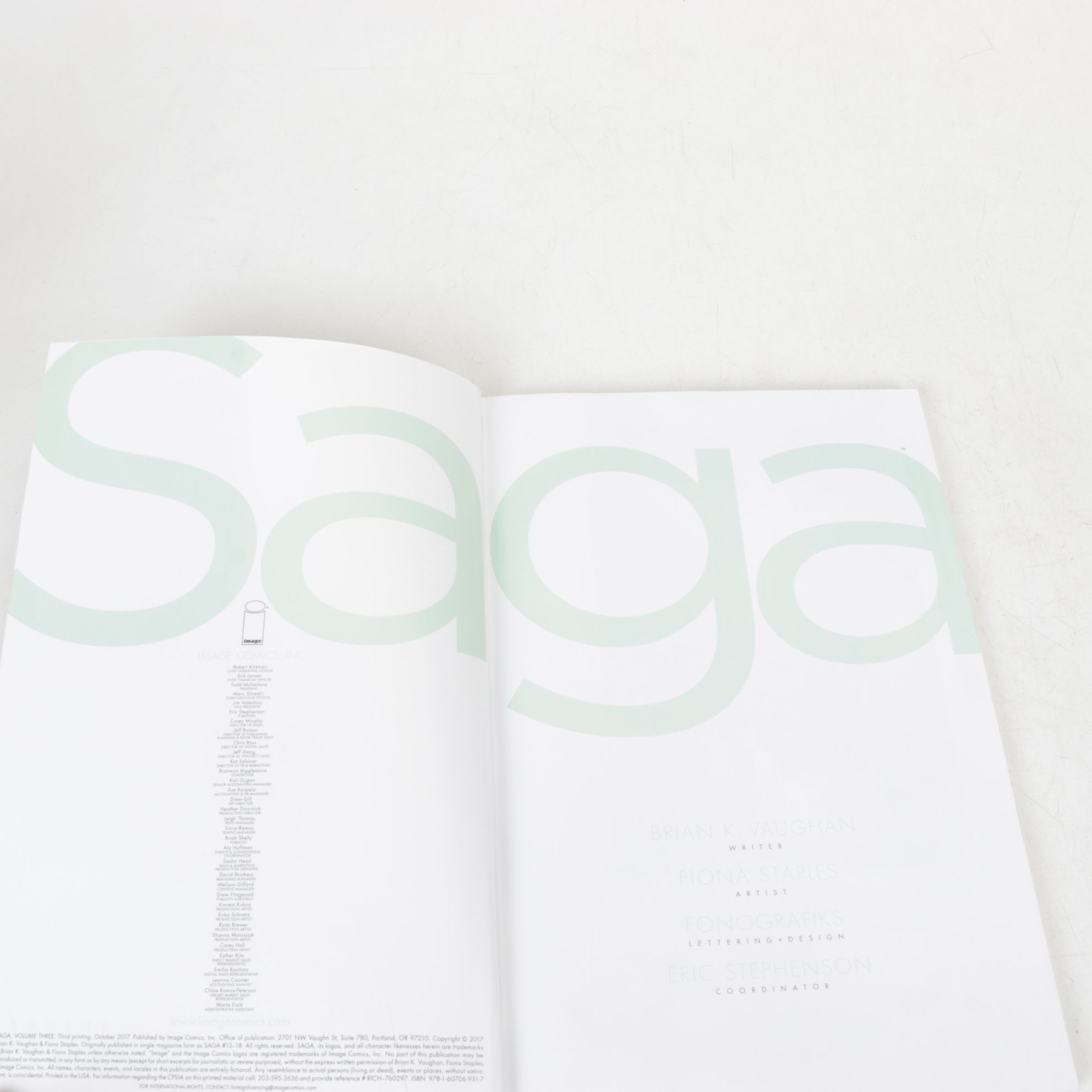 Brian K. Vaughan's "Saga" and Other Graphic Novel Series