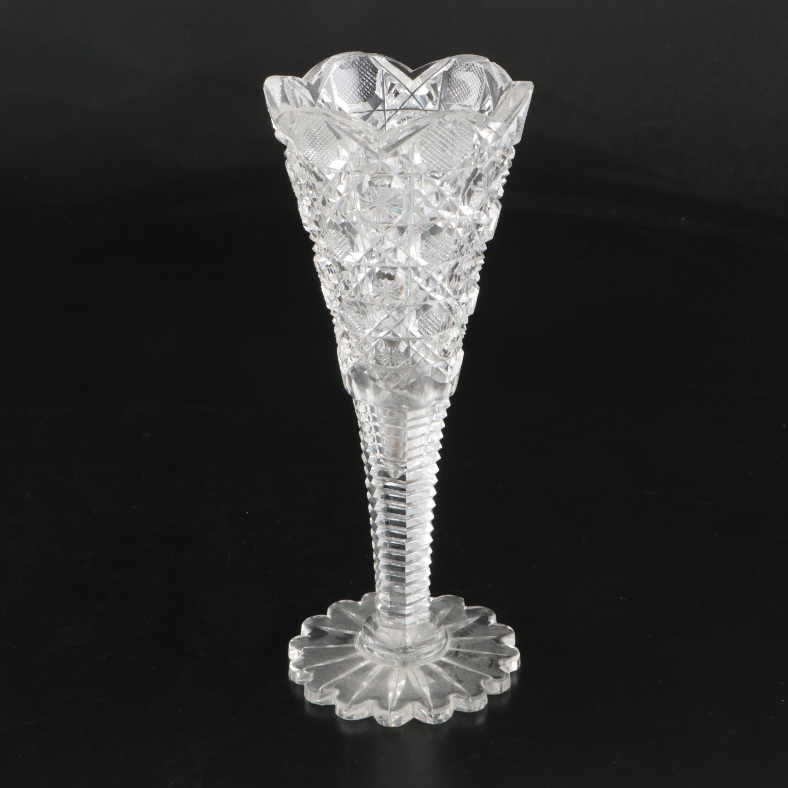American Brilliant Cut Crystal Vases