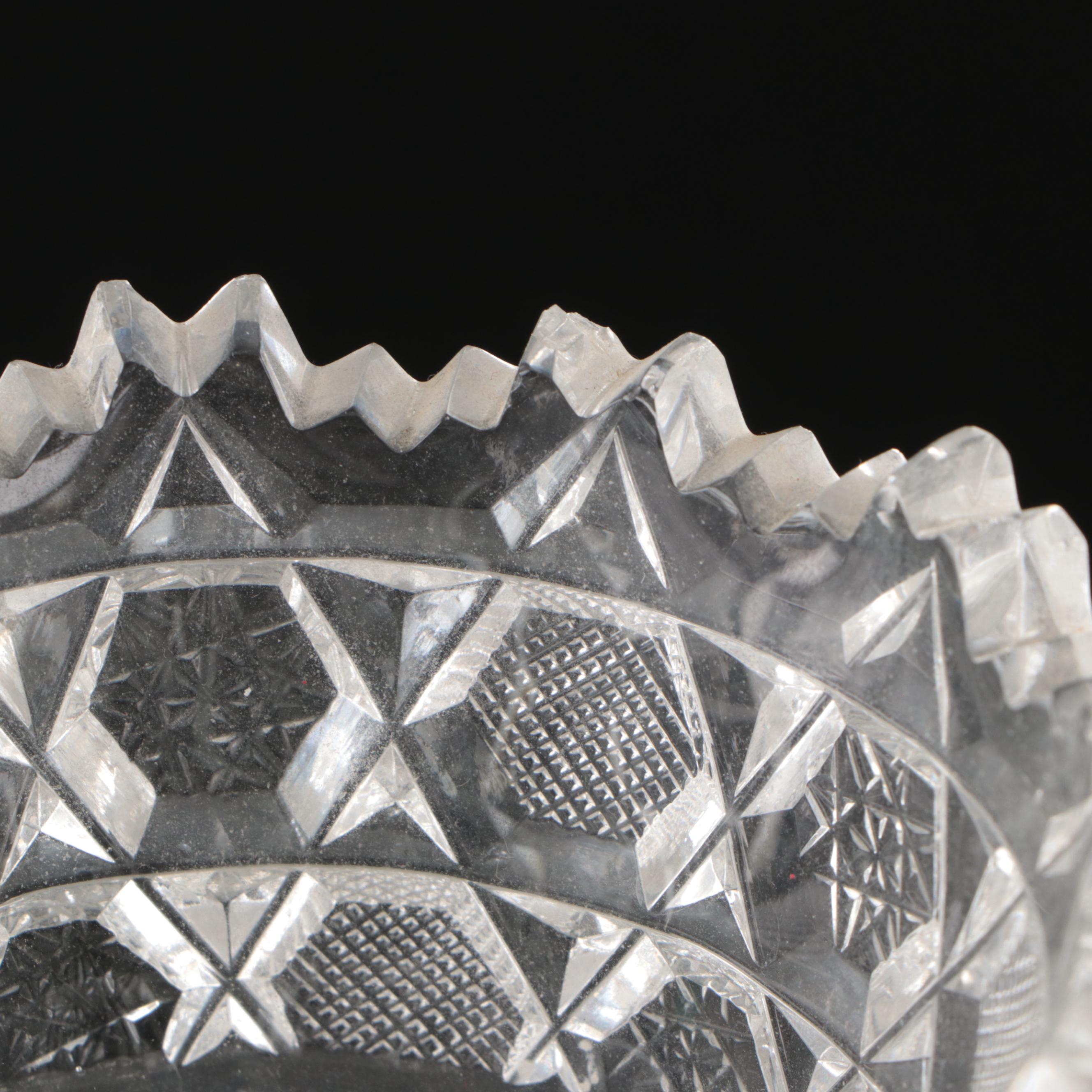 American Brilliant Cut Crystal Vases