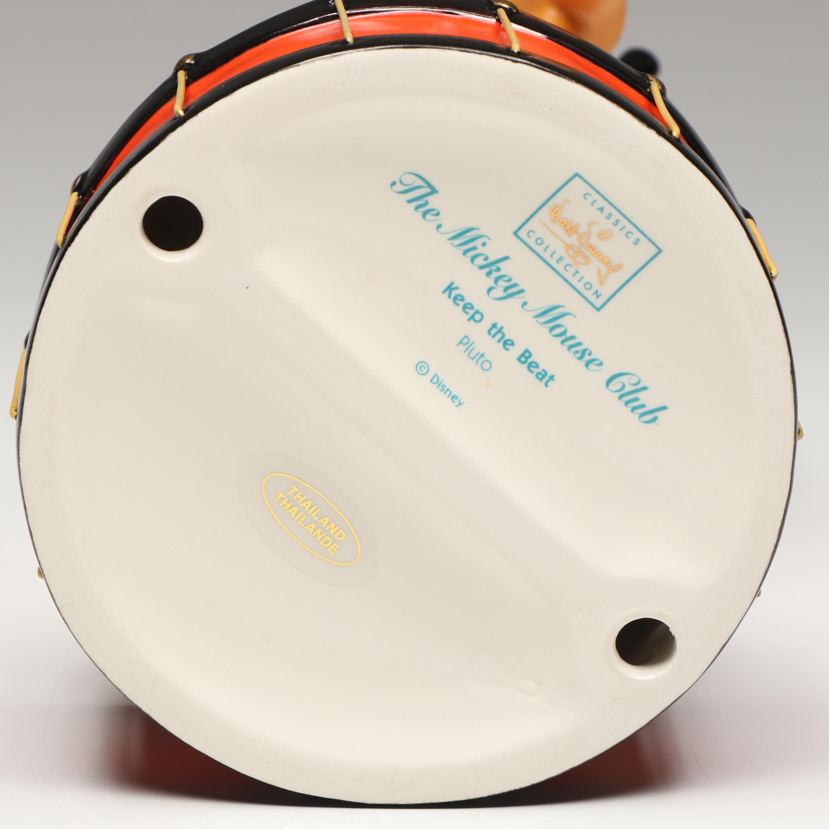 Disney Mickey Mouse Club "Keep the Beat" Pluto Porcelain Figurine