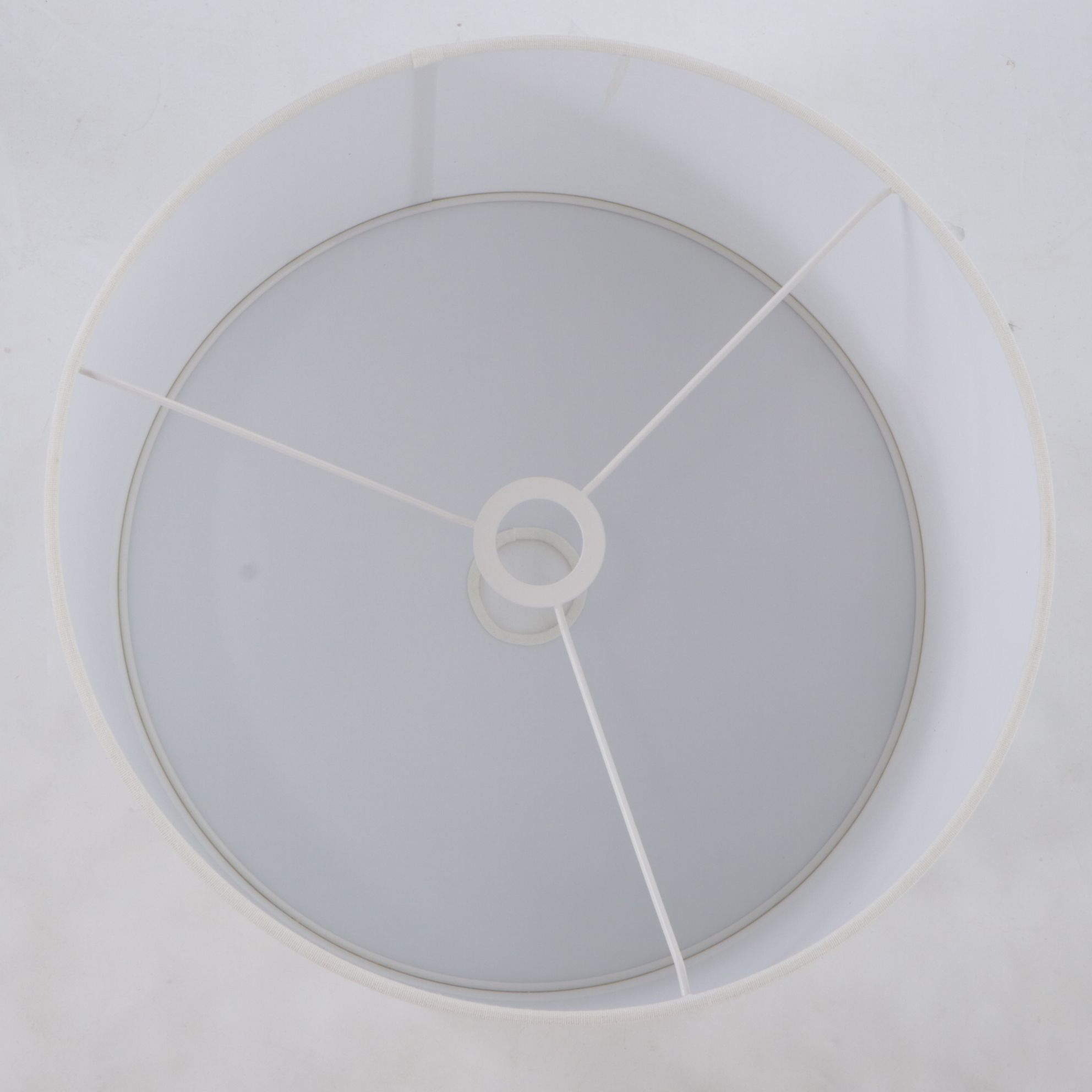 Satin Brass and Acrylic Swing Arm Table Lamp with Drum Shade and Diffuser