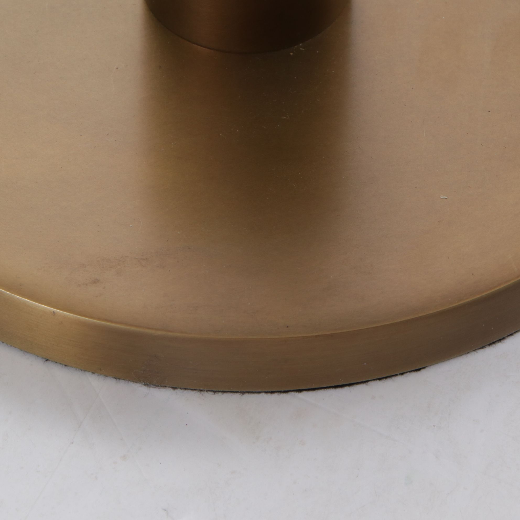 Satin Brass and Acrylic Swing Arm Table Lamp with Drum Shade and Diffuser