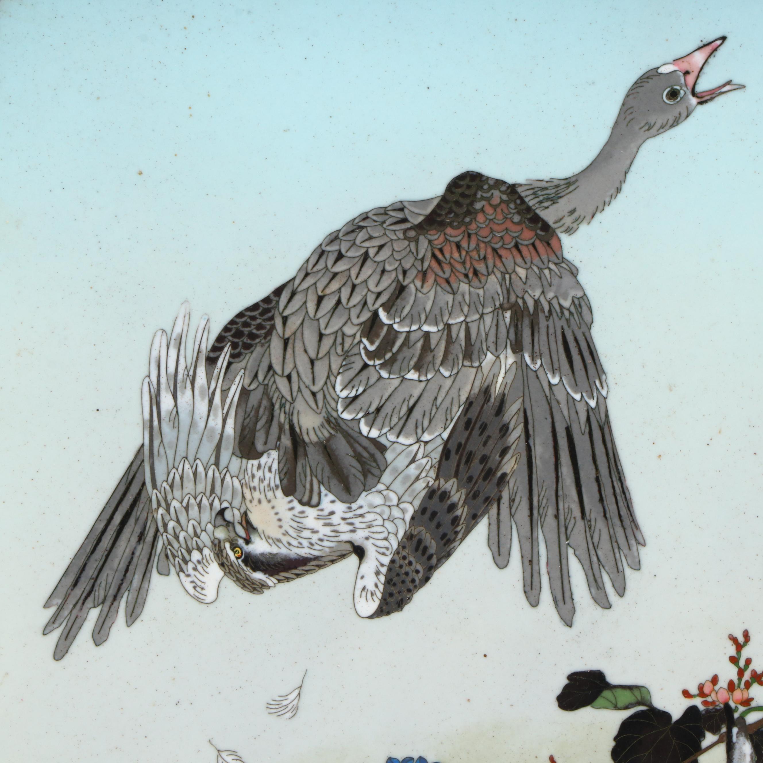 Japanese Cloisonné Tray Attributed to Namikawa Sōsuke , Late 19th Century