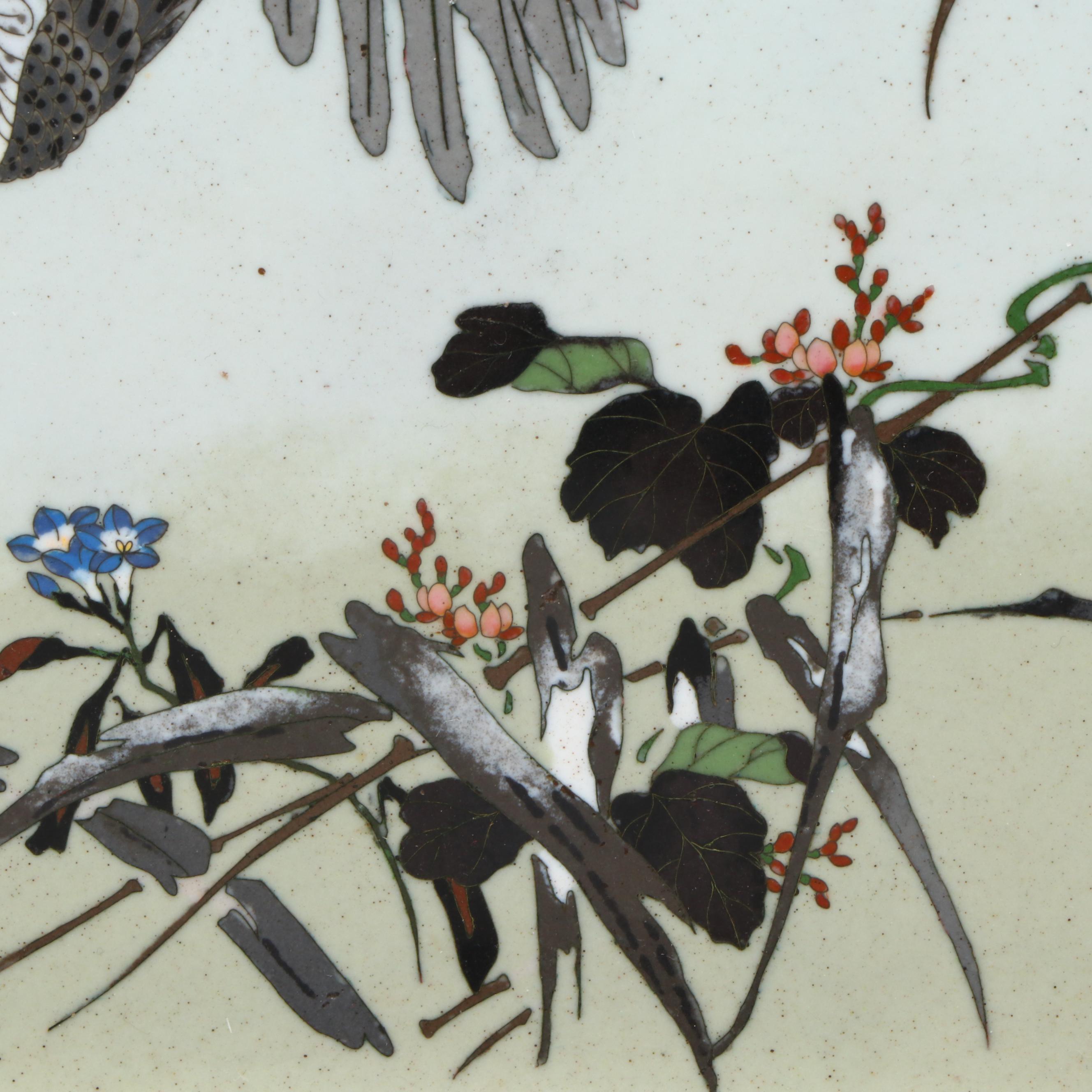 Japanese Cloisonné Tray Attributed to Namikawa Sōsuke , Late 19th Century