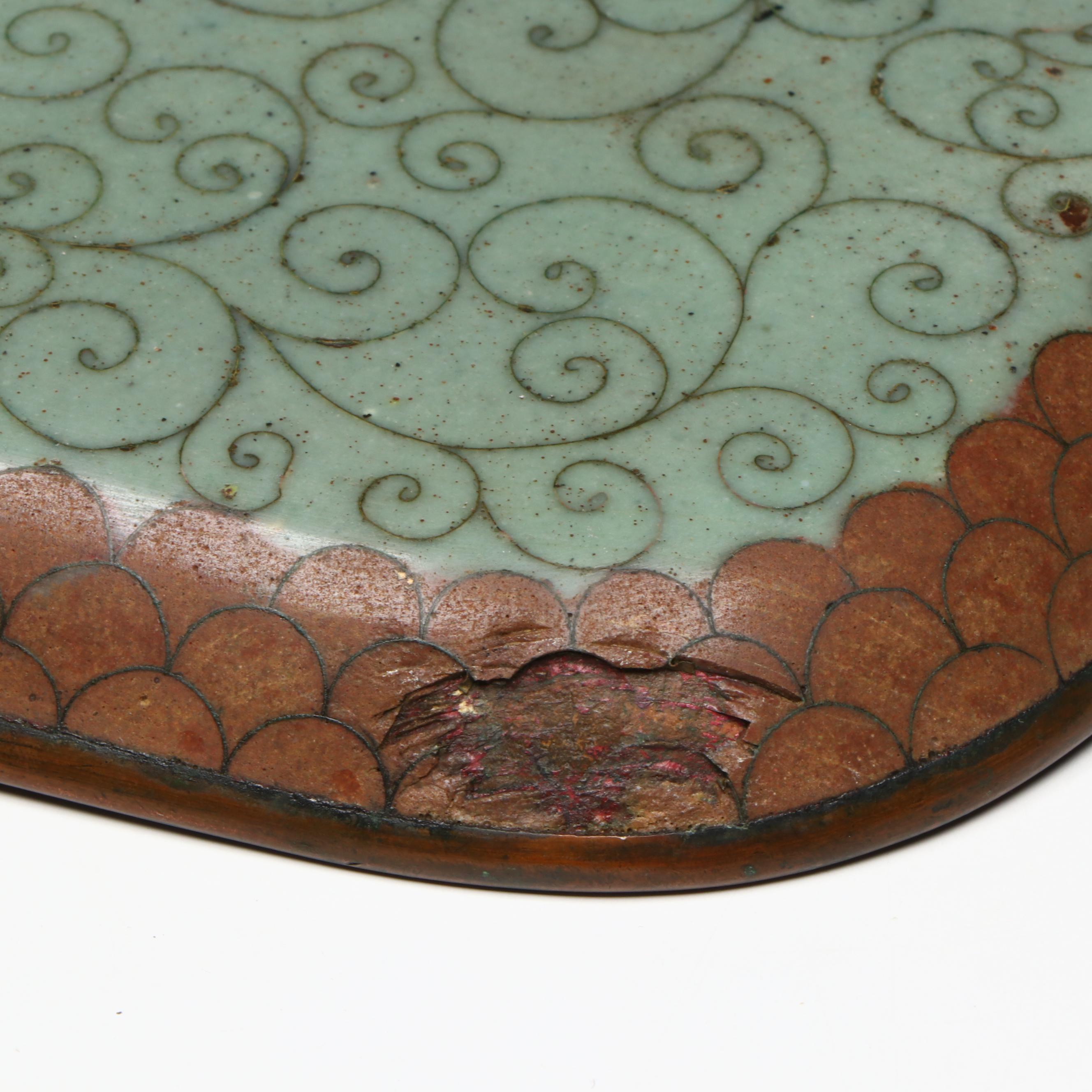 Japanese Cloisonné Tray Attributed to Namikawa Sōsuke , Late 19th Century