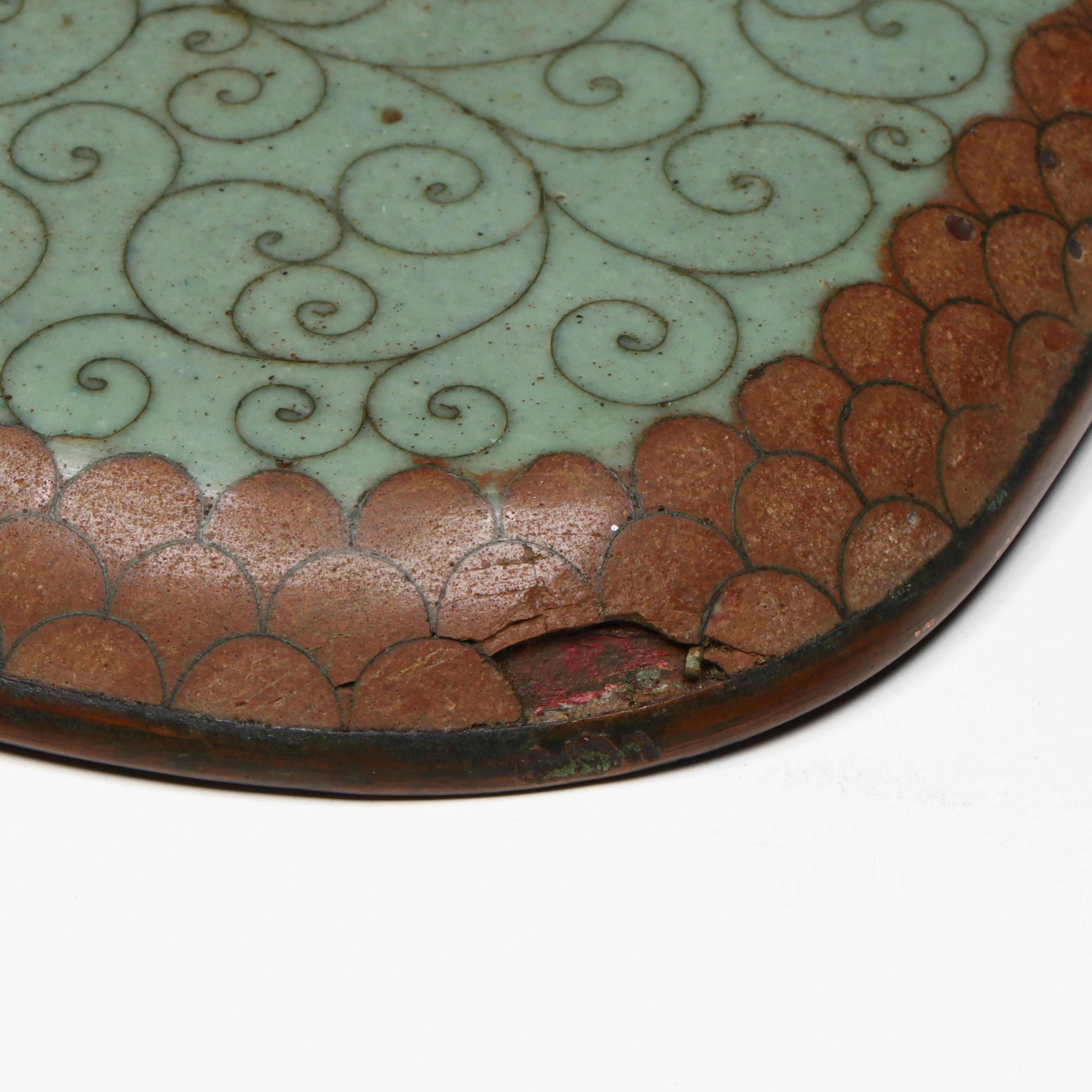 Japanese Cloisonné Tray Attributed to Namikawa Sōsuke , Late 19th Century