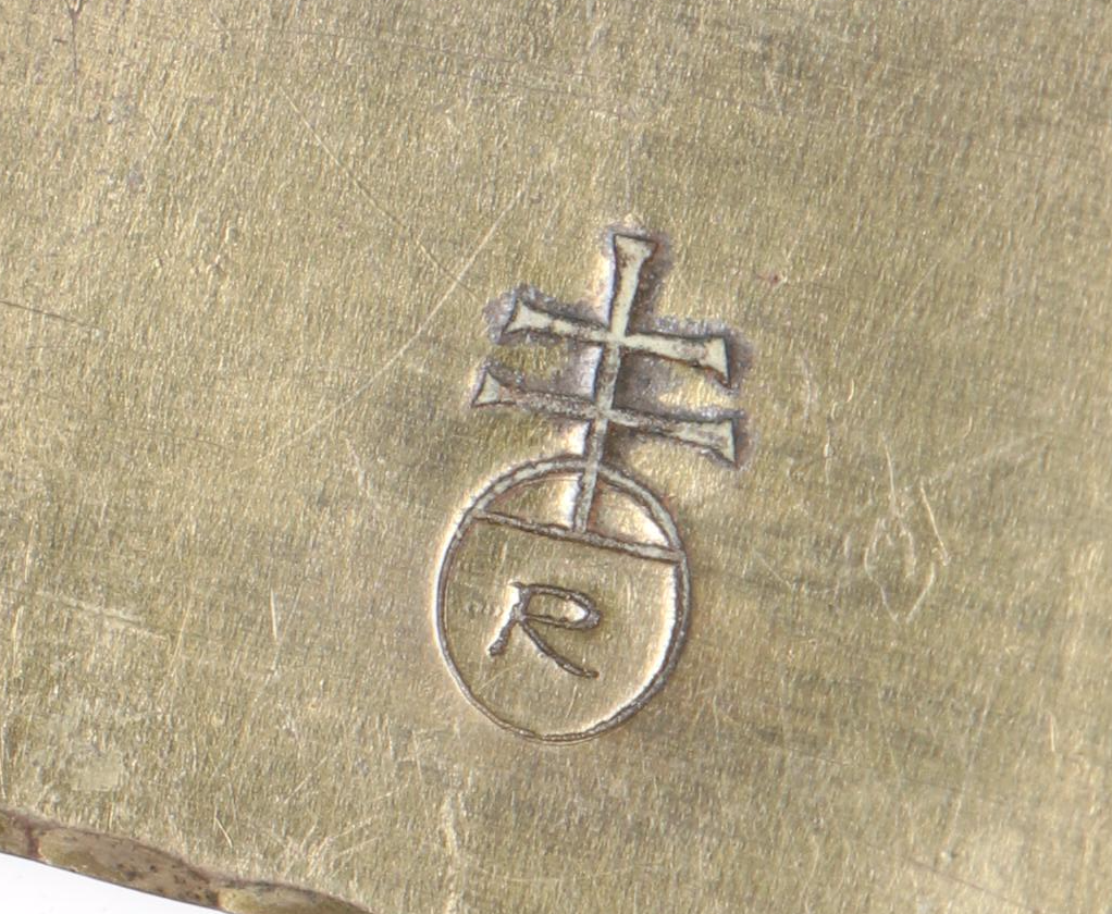 Roycroft Arts and Crafts Brass Bookends