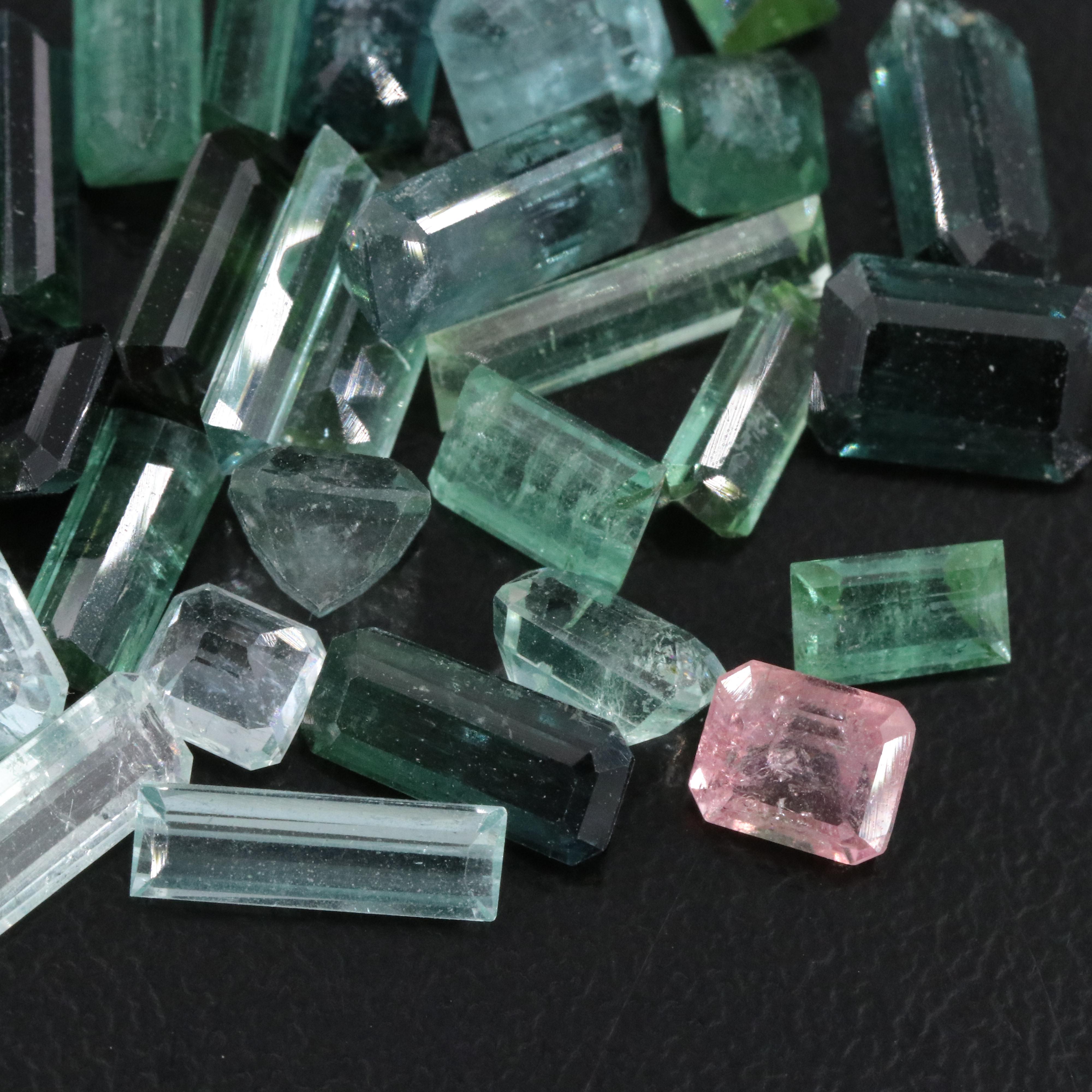 Loose 26.34 CTW Tourmaline Lot
