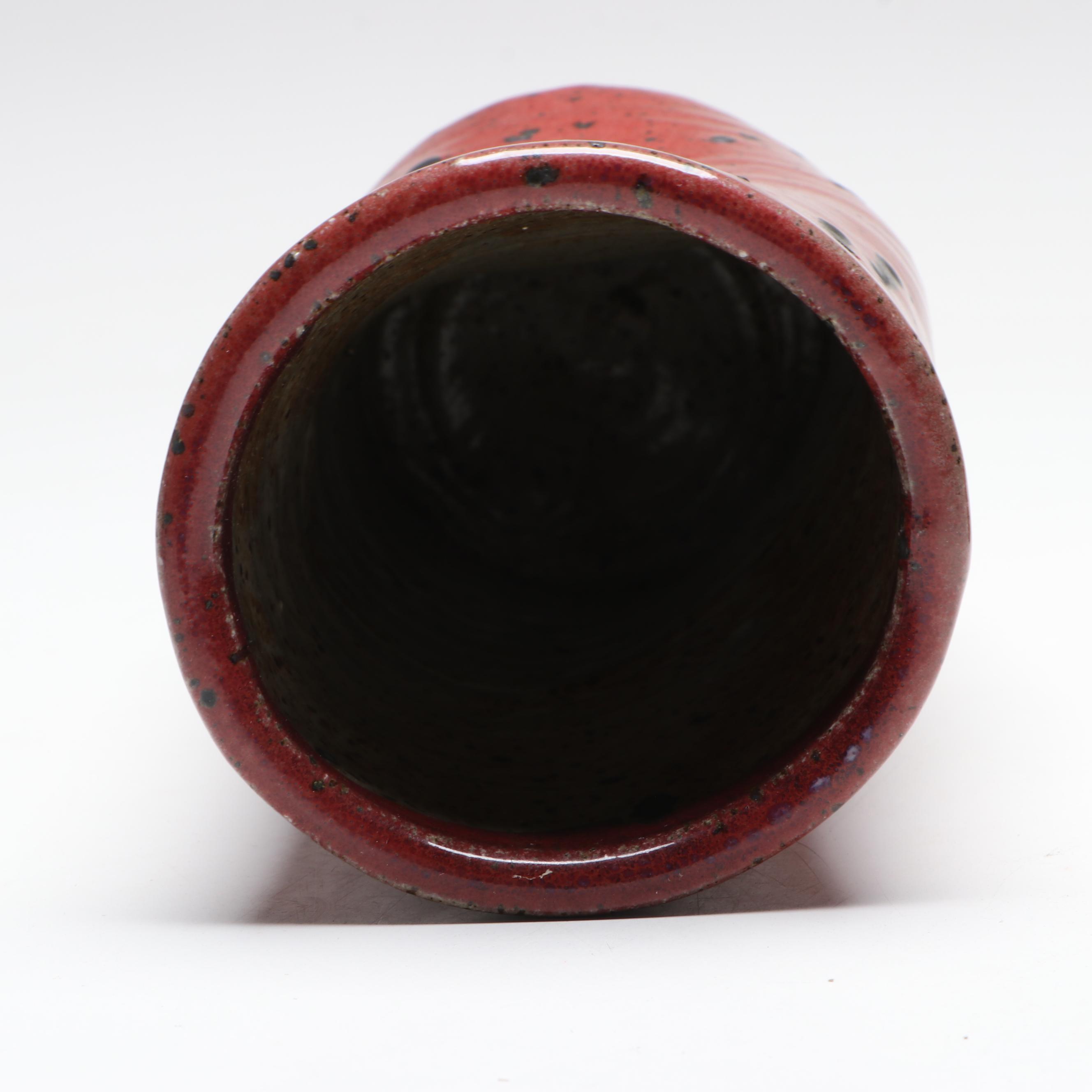 Studio Pottery Salt Glazed Stoneware Vases