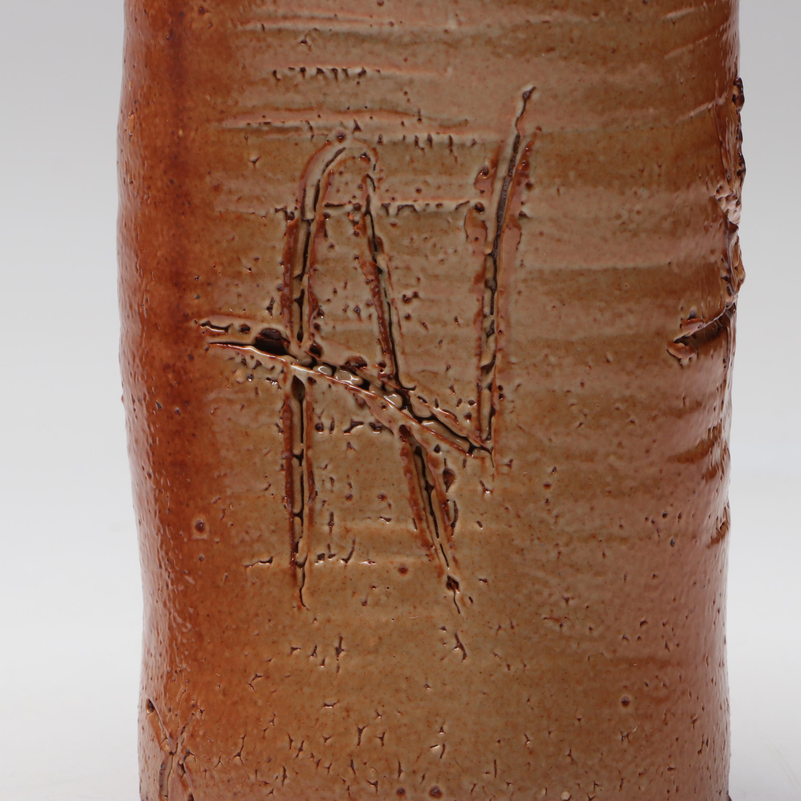 Studio Pottery Salt Glazed Stoneware Vases