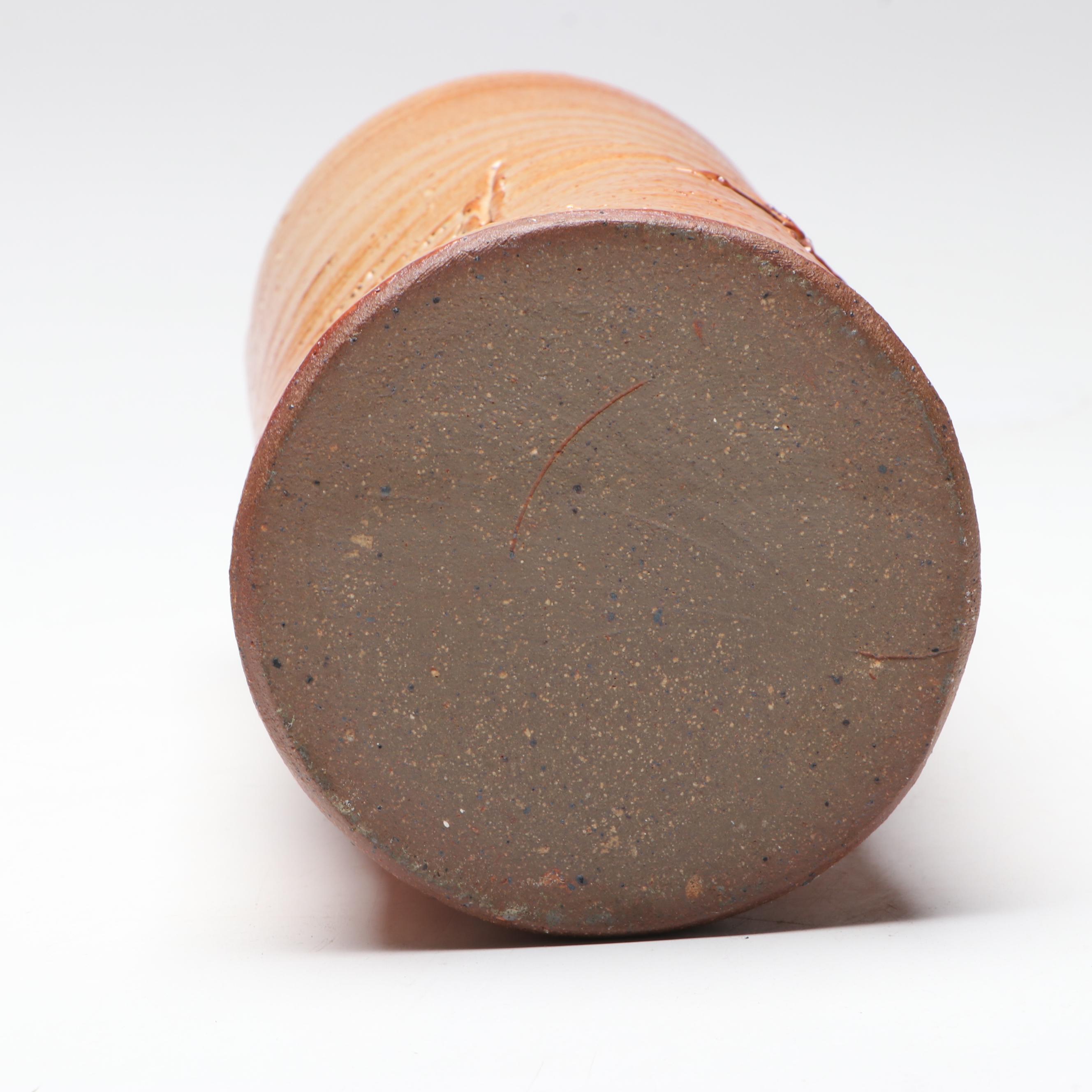 Studio Pottery Salt Glazed Stoneware Vases