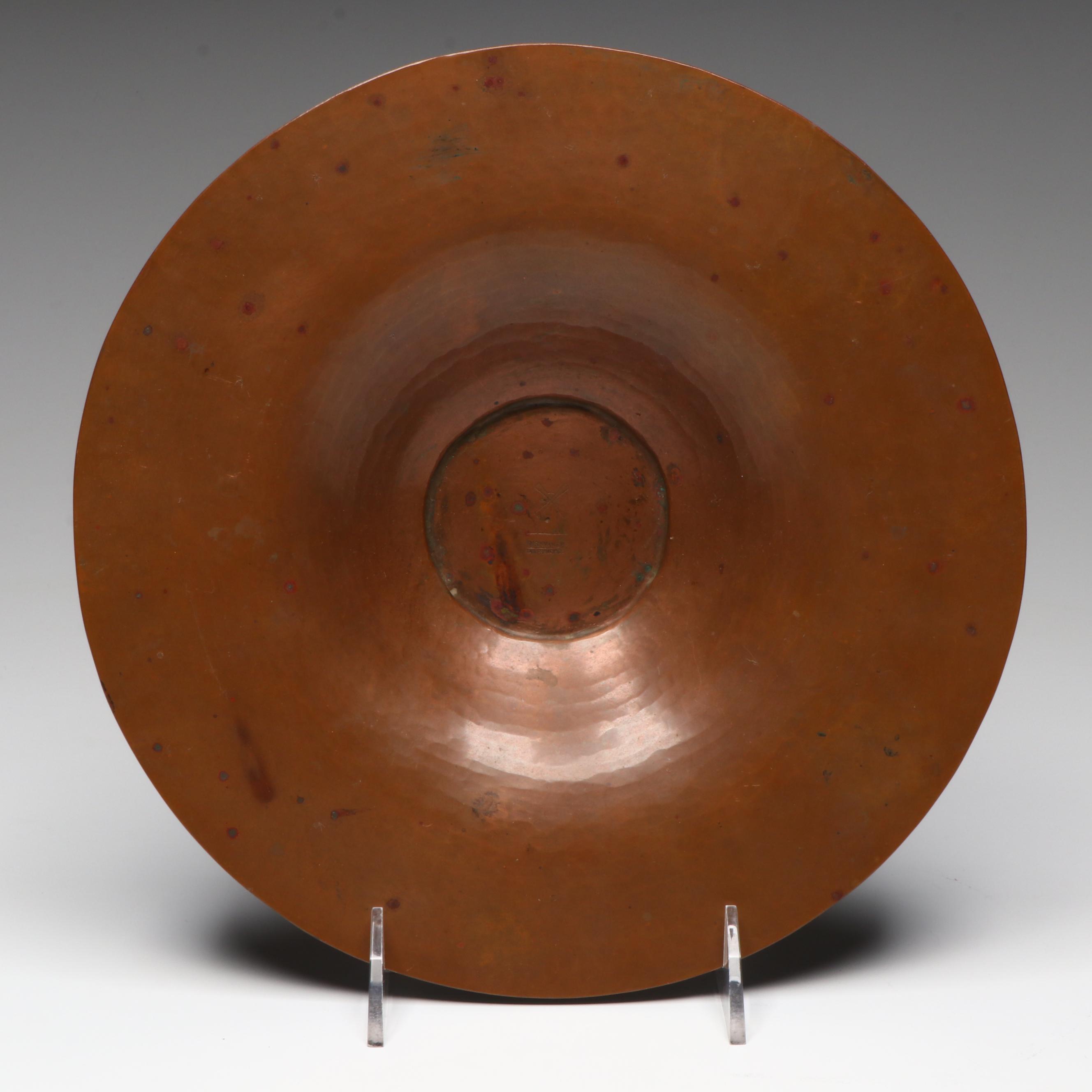Dirk van Erp American Hammered Copper Bowl, Early to Mid-20th Century