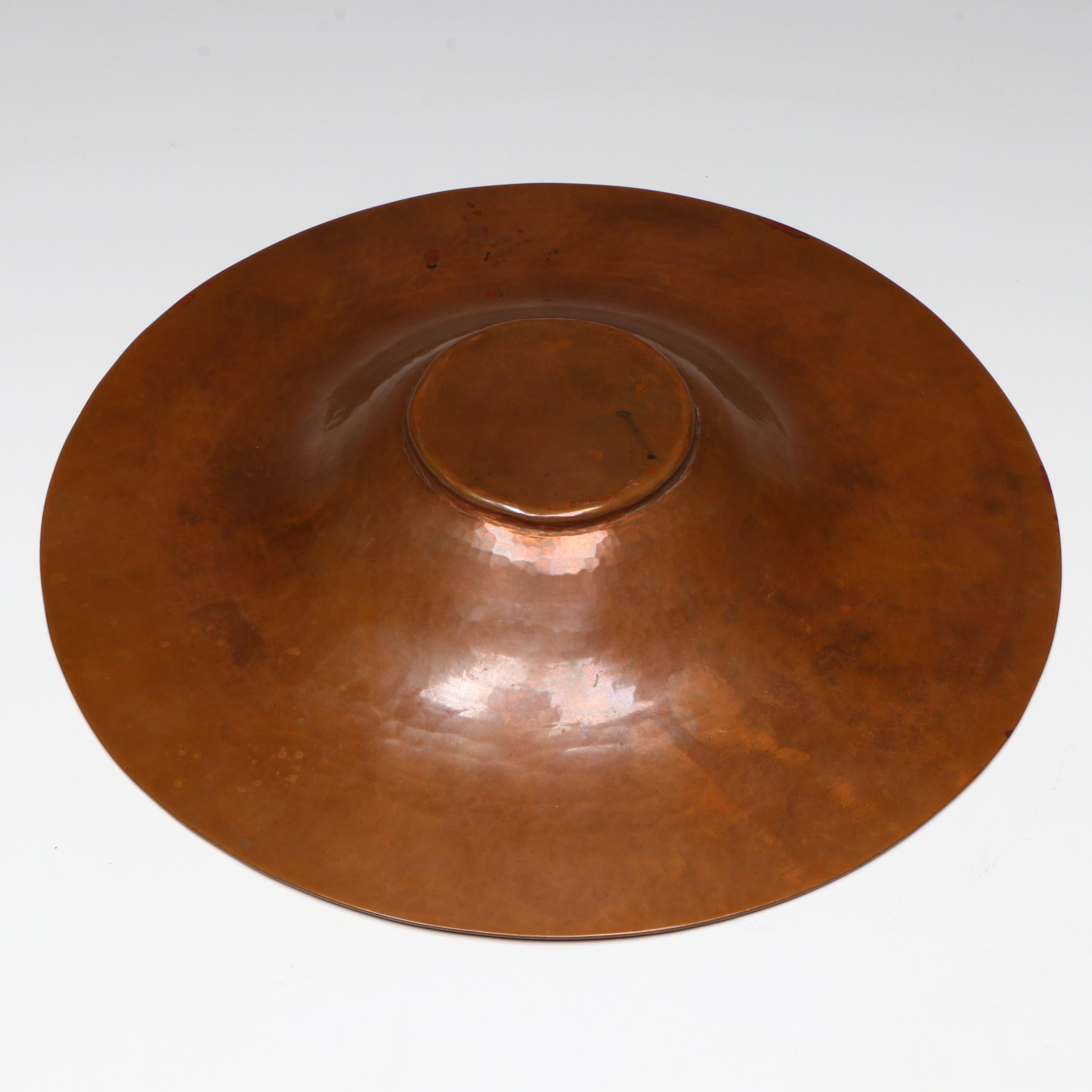Dirk van Erp American Hammered Copper Bowl, Early to Mid-20th Century