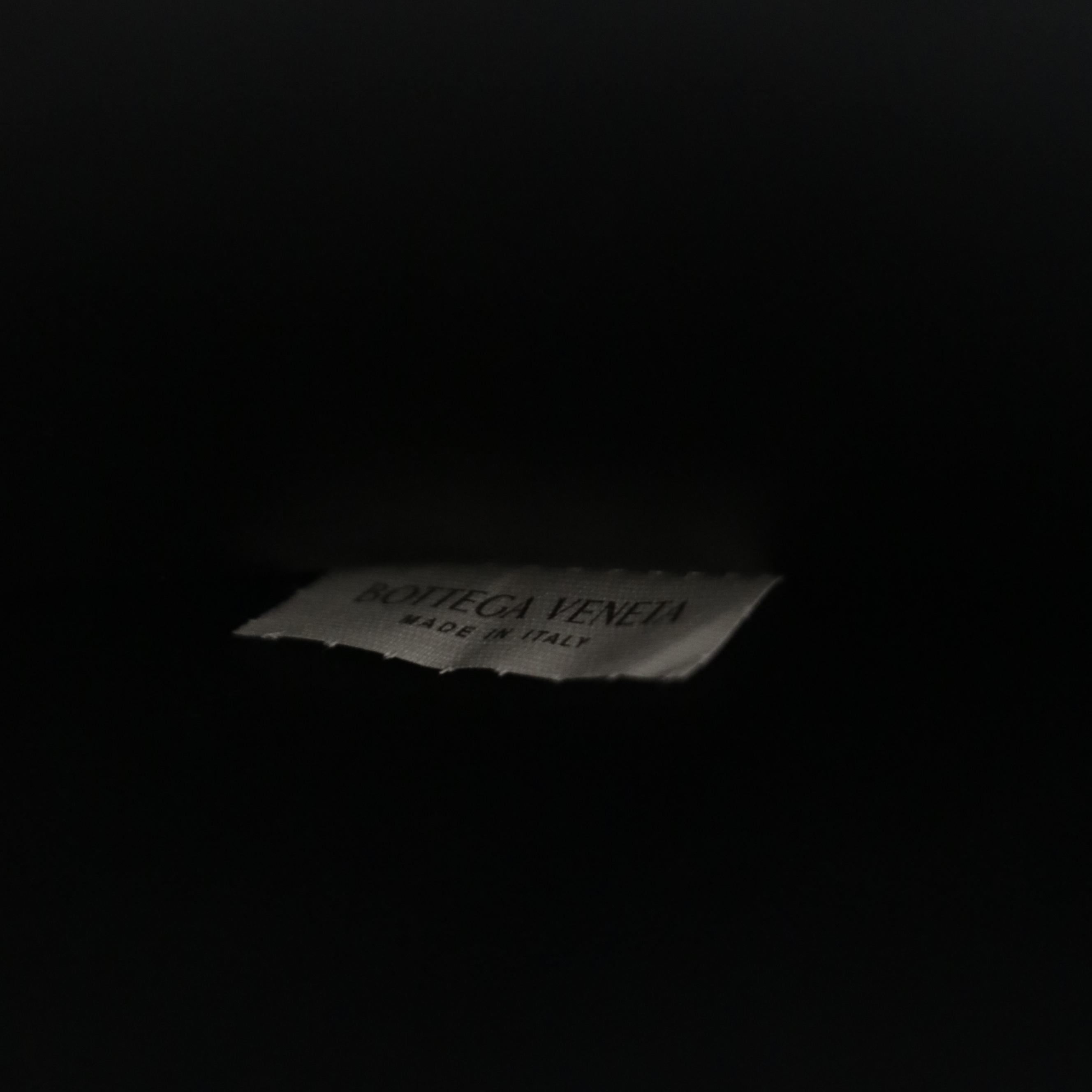 Bottega Veneta Medium Corner-Zip Pouch in Black Intrecciato Nappa Leather