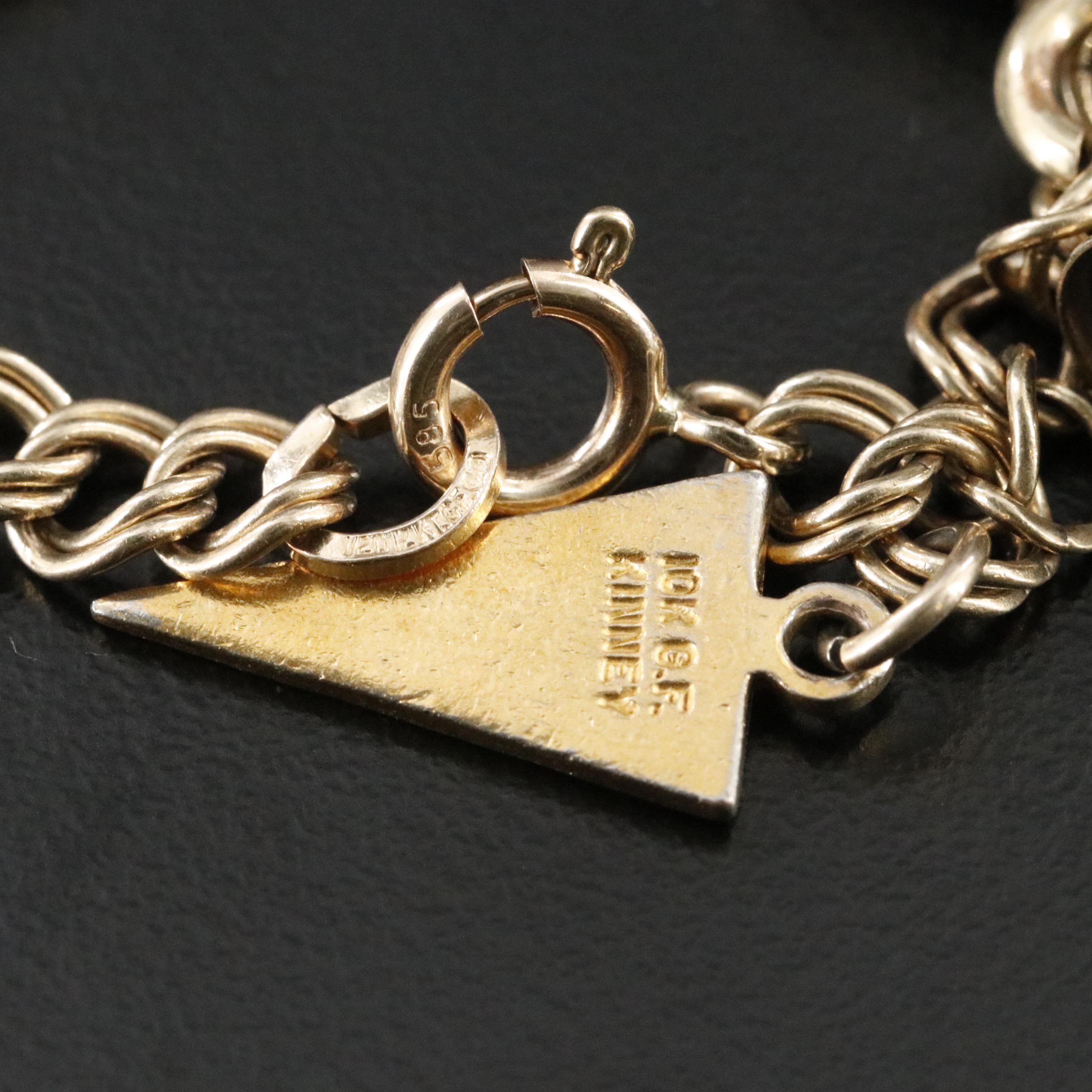 Vintage Charm Bracelet Featuring Gold-Filled and Sterling