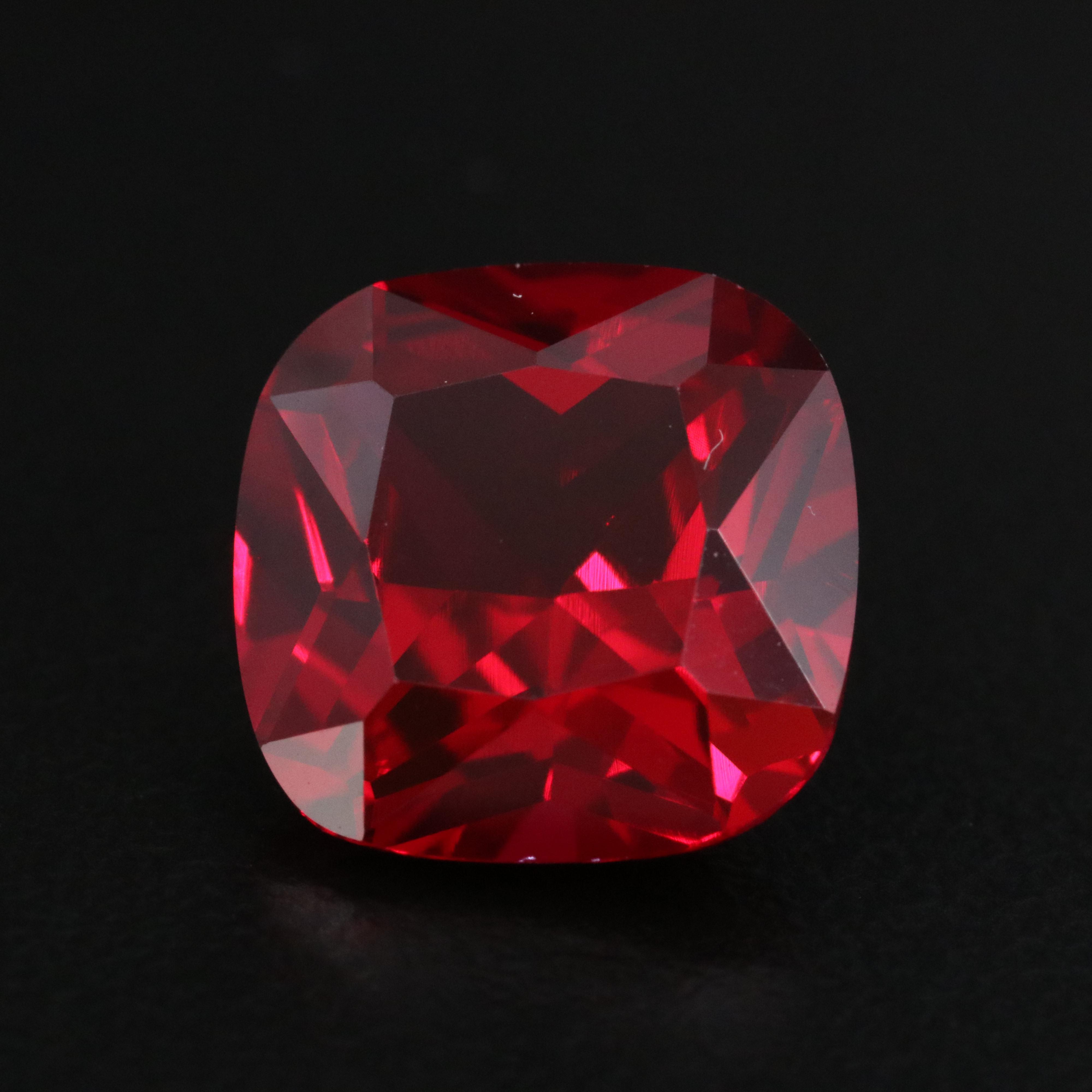 Loose 8.29 CT Lab Grown Ruby