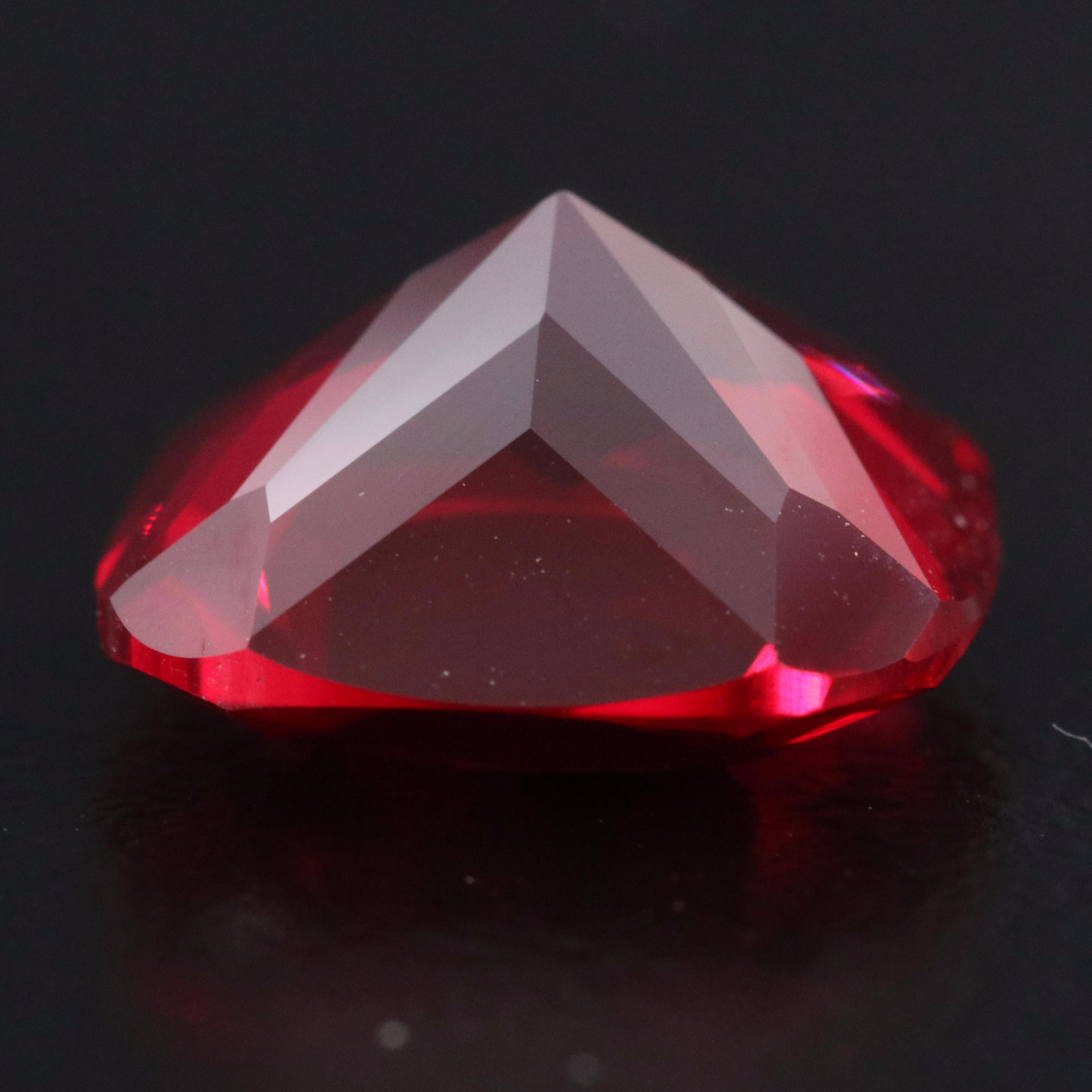 Loose 8.29 CT Lab Grown Ruby