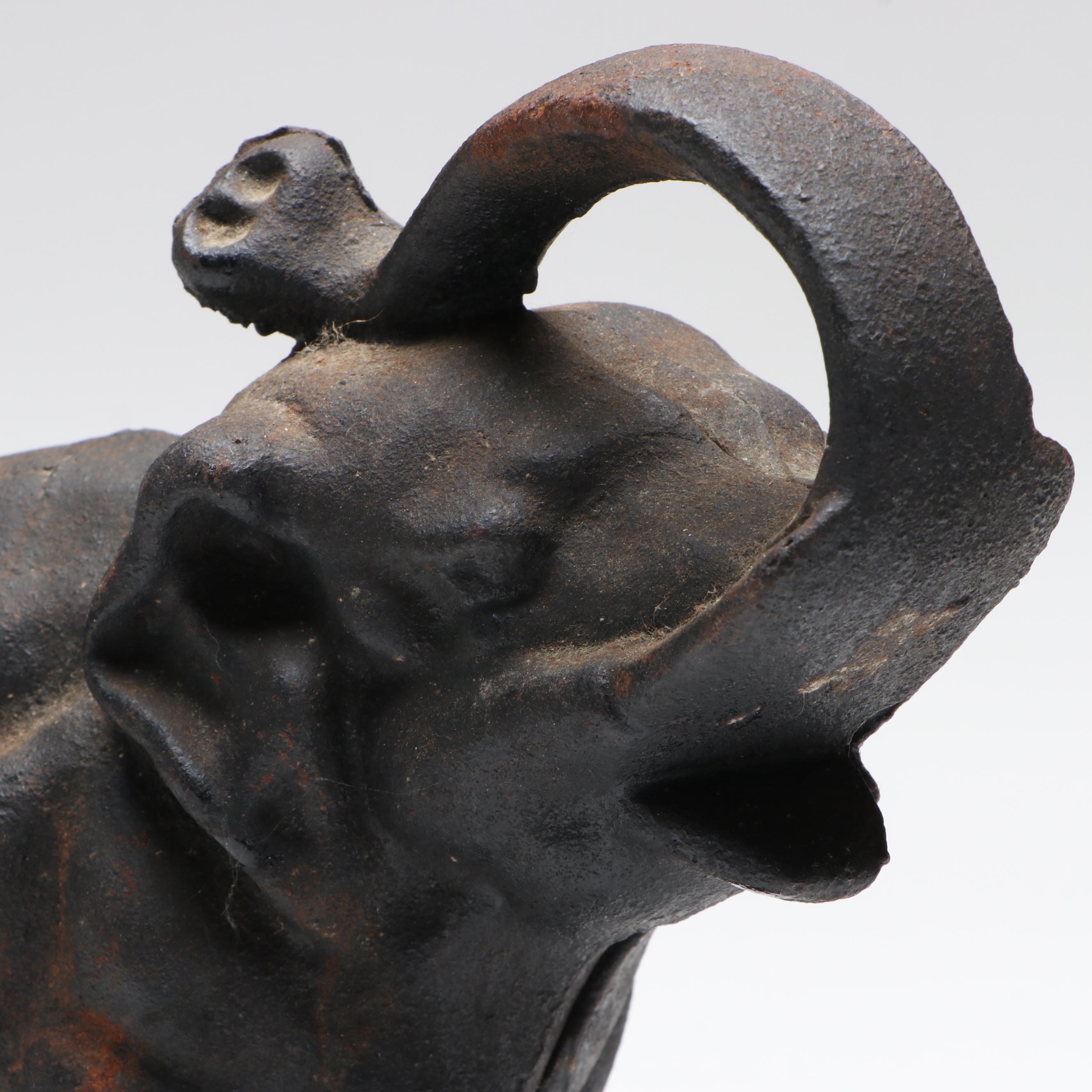 Cast Iron Elephant Coin Bank