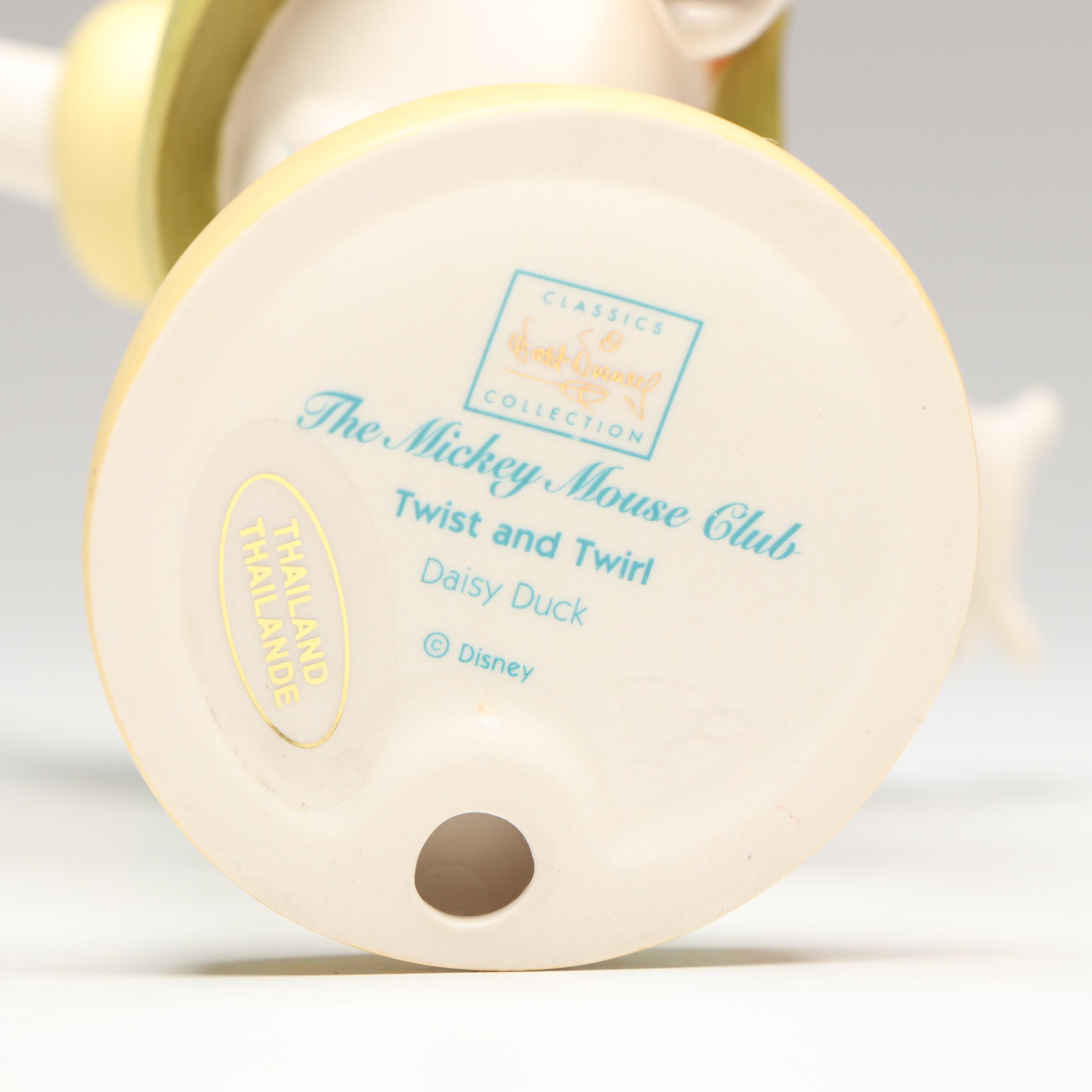 Disney Mickey Mouse Club "Give a Cheer" and "Twist and Twirl" Porcelain Figures