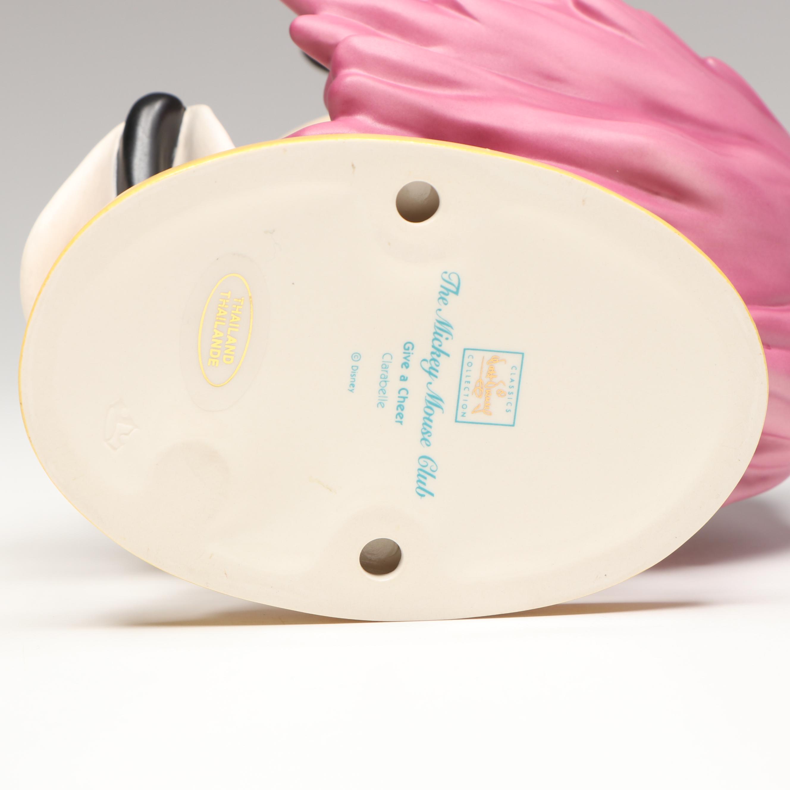 Disney Mickey Mouse Club "Give a Cheer" and "Twist and Twirl" Porcelain Figures