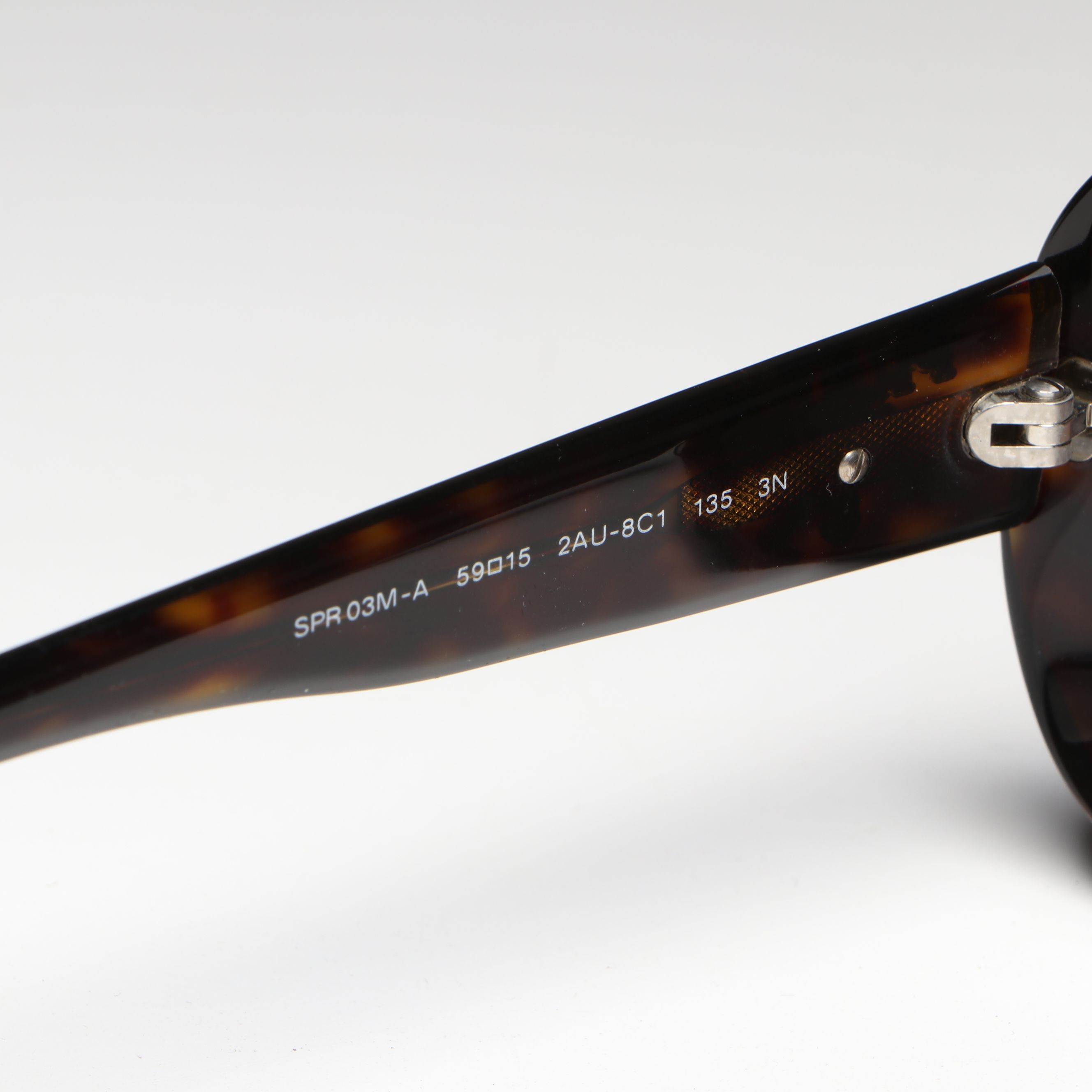 Prada SPR03M-A 2AU-8C1 Havana Sunglasses in Case