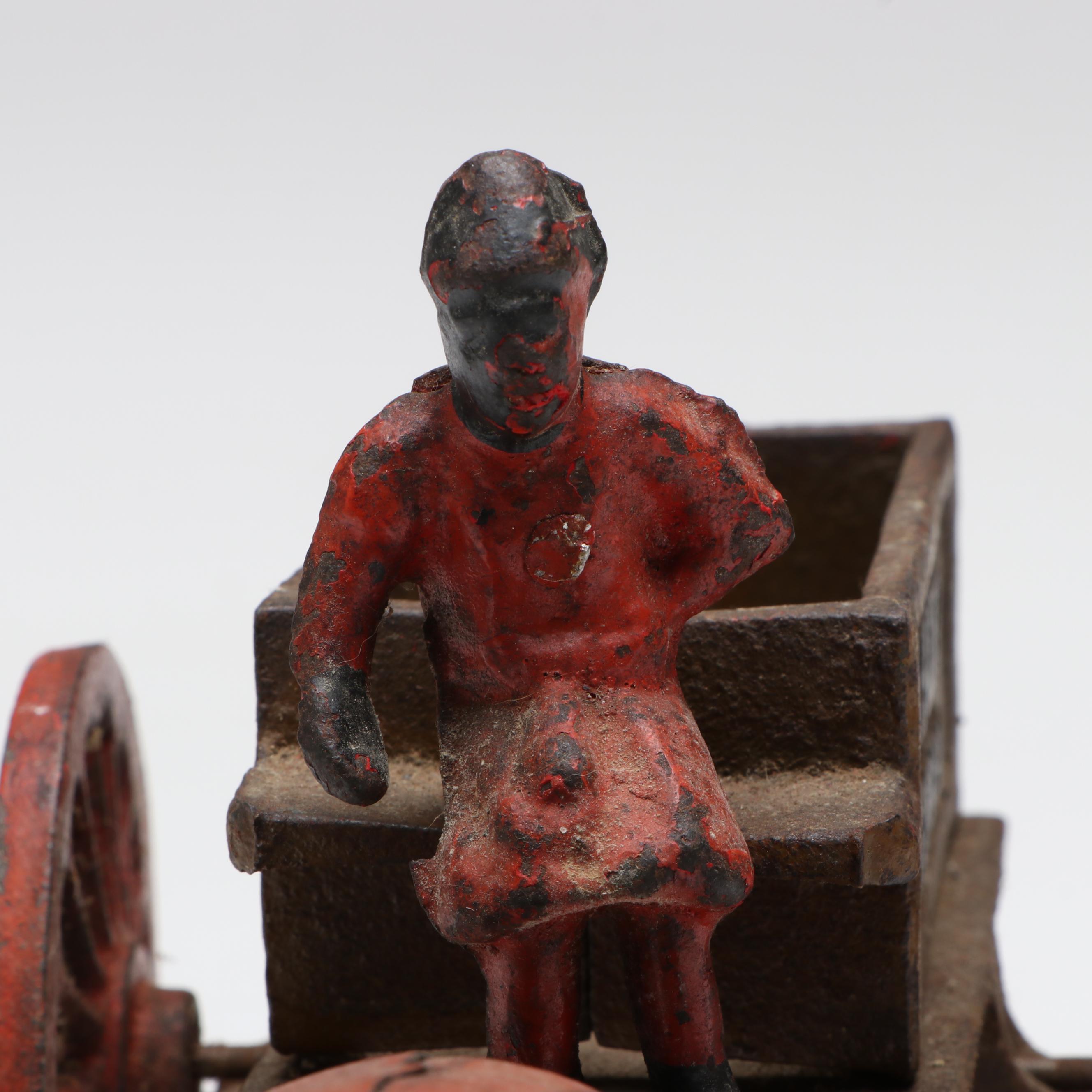 Kenton "Cairo Express" Cast Iron Elephant Cart Toy