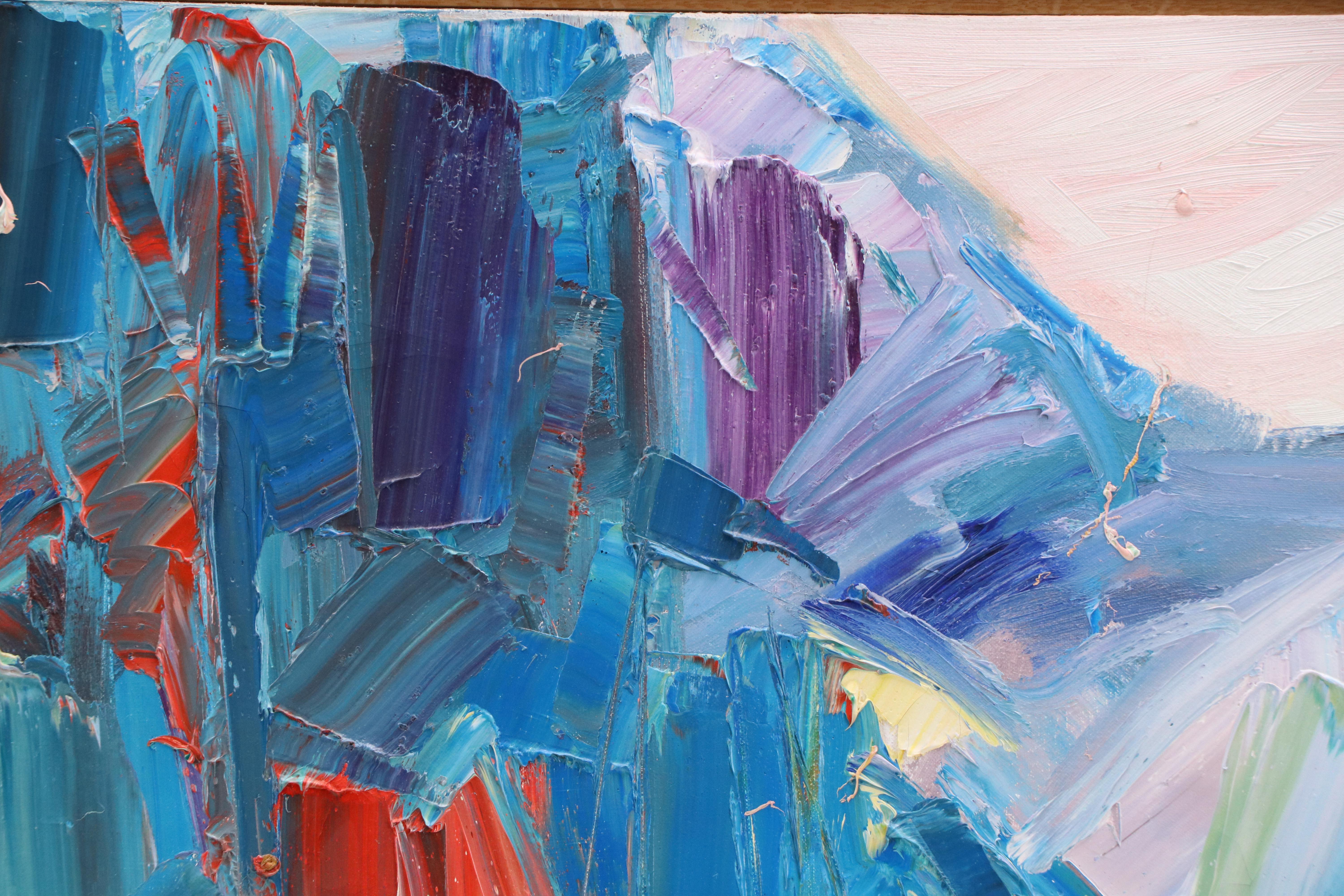 Jack Meanwell Abstract Expressionist Oil Painting "Near the Laurentian Divide"