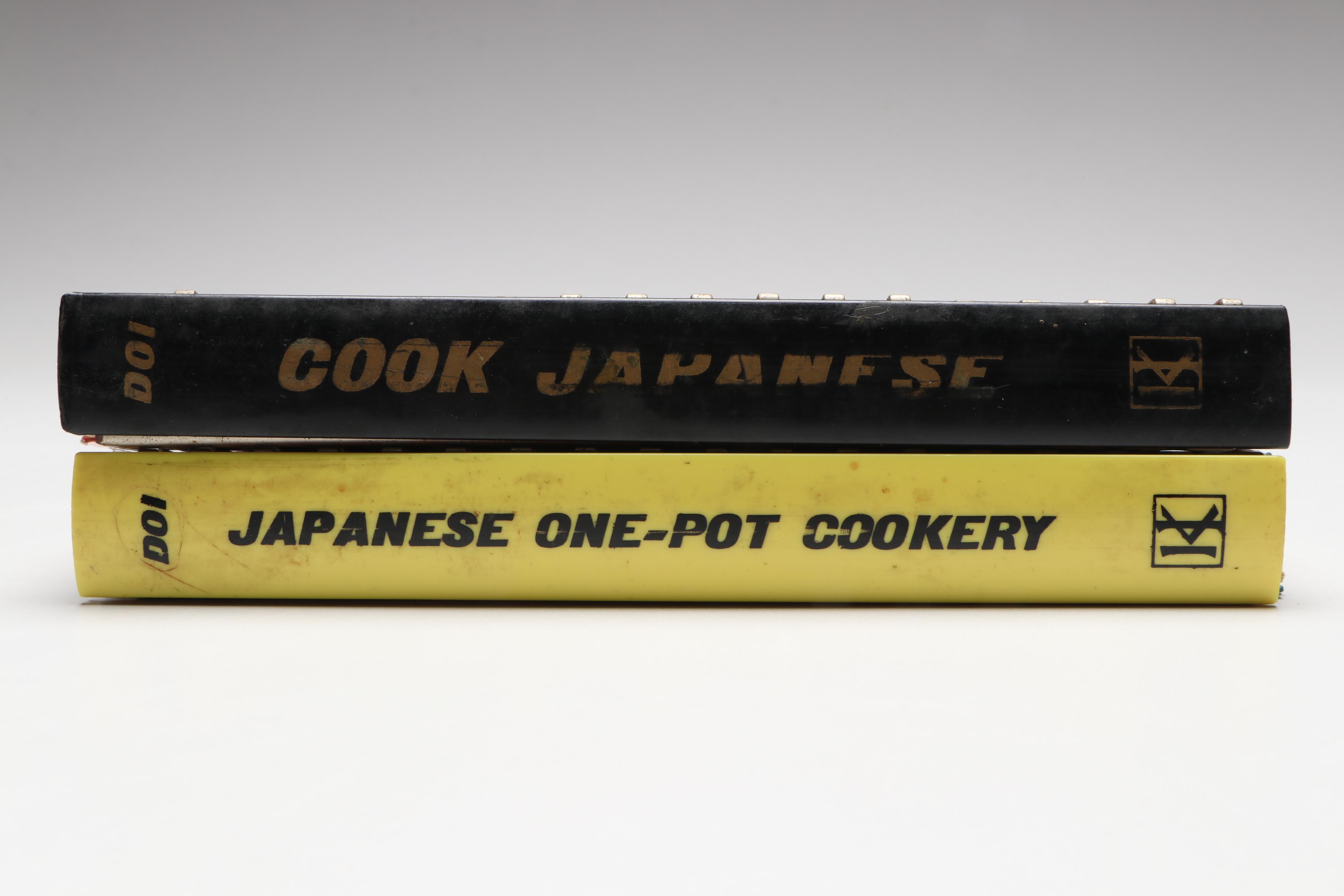 "Japanese One-Pot Cookery" and "Cook Japanese" by Masaru Doi, Mid-20th Century