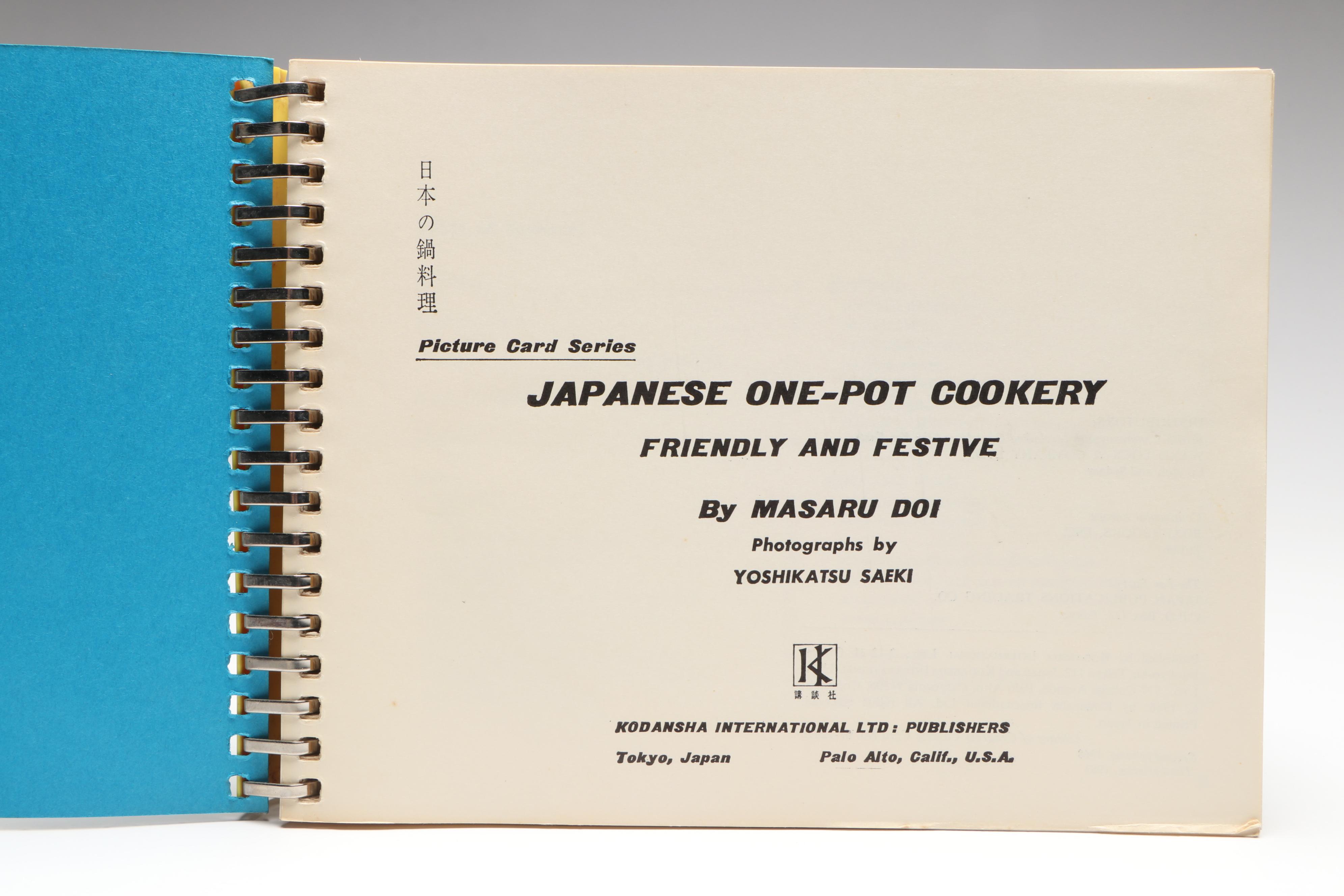 "Japanese One-Pot Cookery" and "Cook Japanese" by Masaru Doi, Mid-20th Century