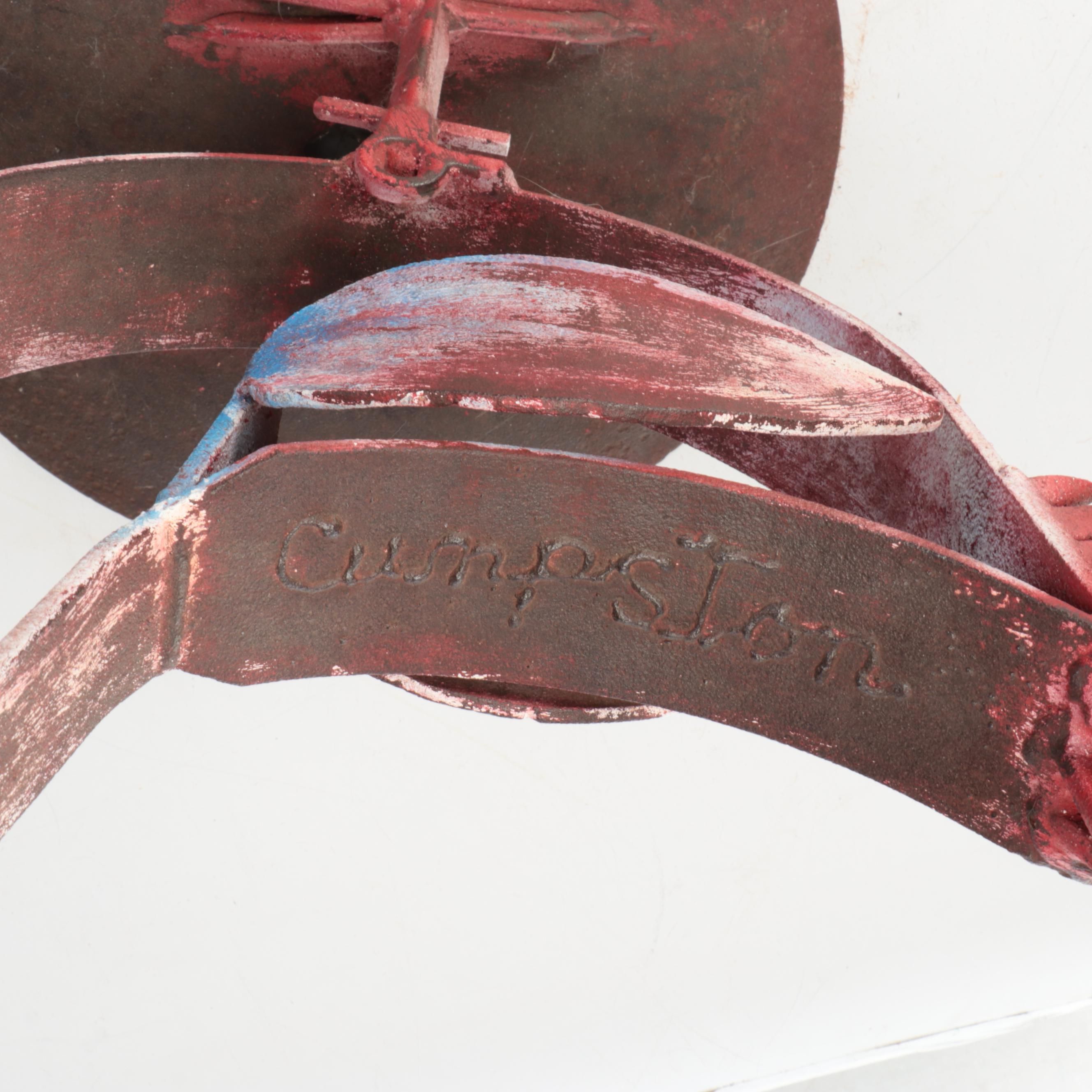 Bob Cumpston Folk Art Welded Metalwork Rooster