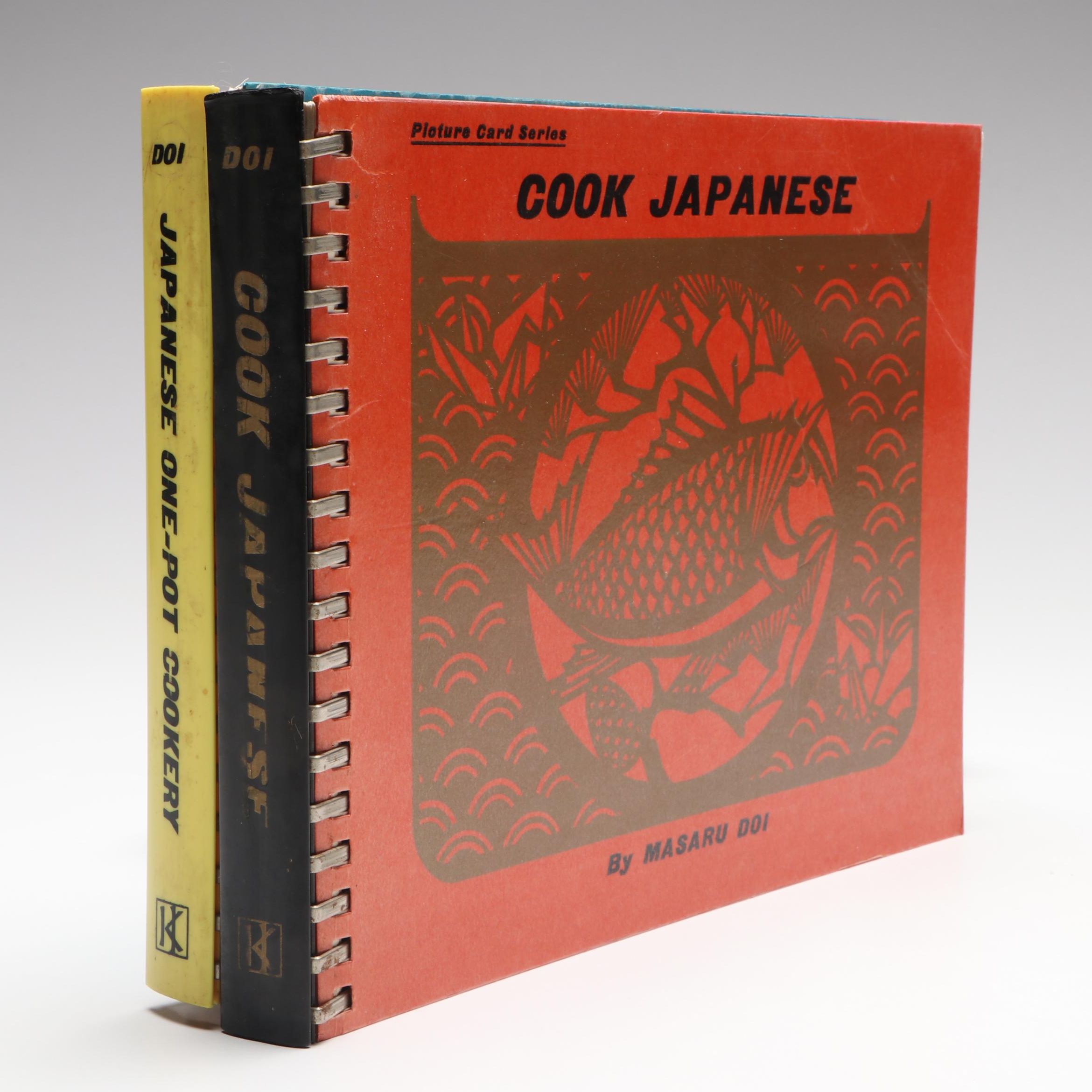 "Japanese One-Pot Cookery" and "Cook Japanese" by Masaru Doi, Mid-20th Century