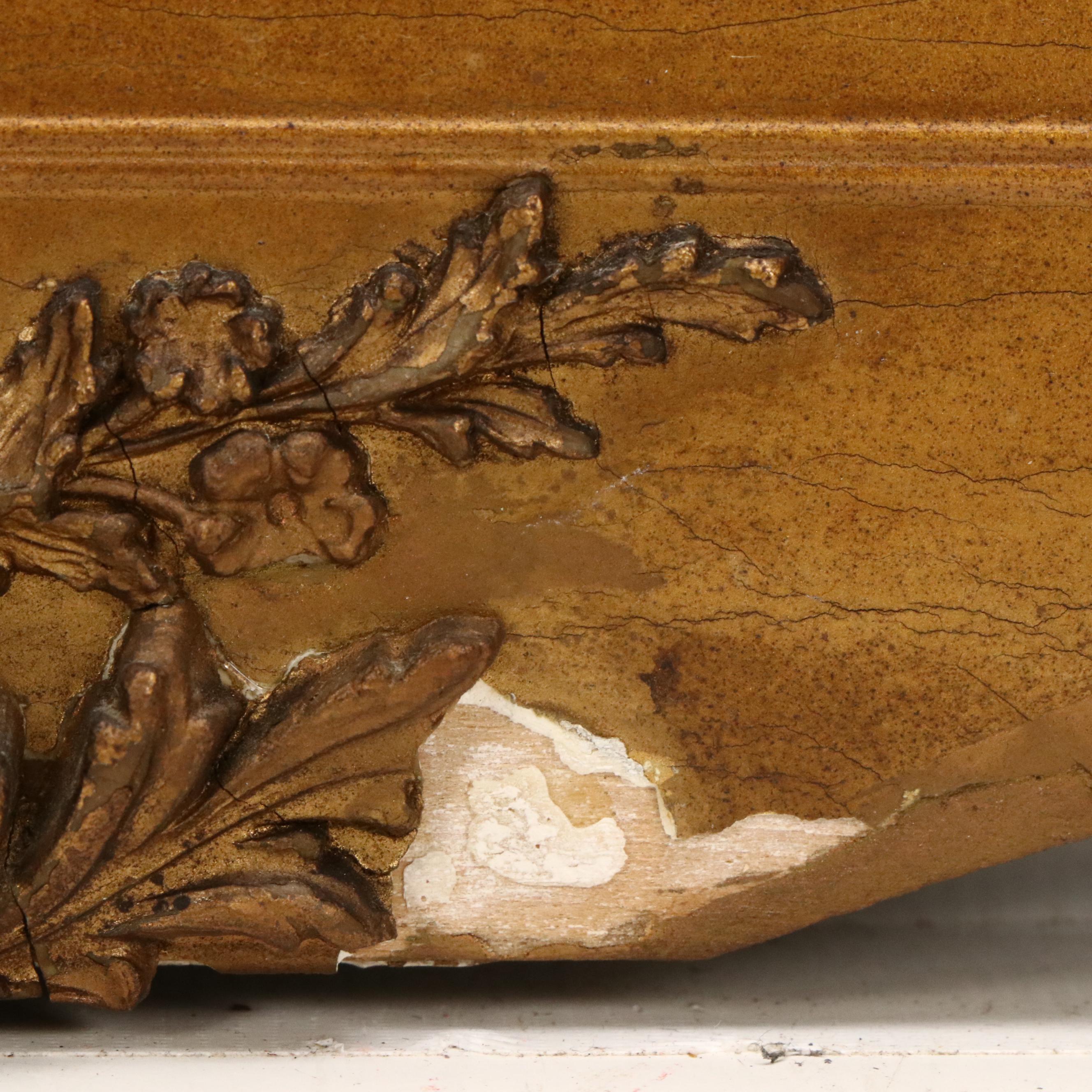 Reverse Glass Painting with Lithographic Elements "A Swiss Winter"