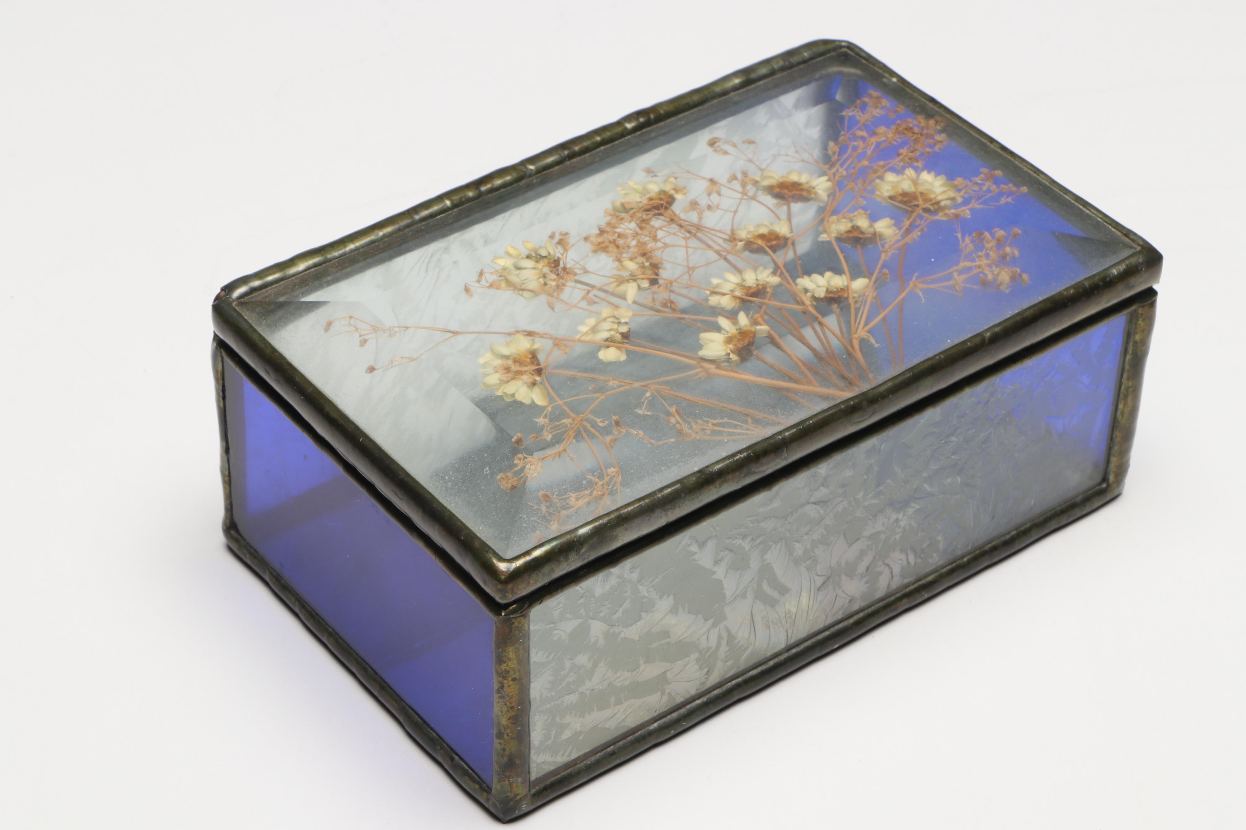 Pressed Flower Glass Box, Kashmir Indian Lacquer Box, and More Table Décor