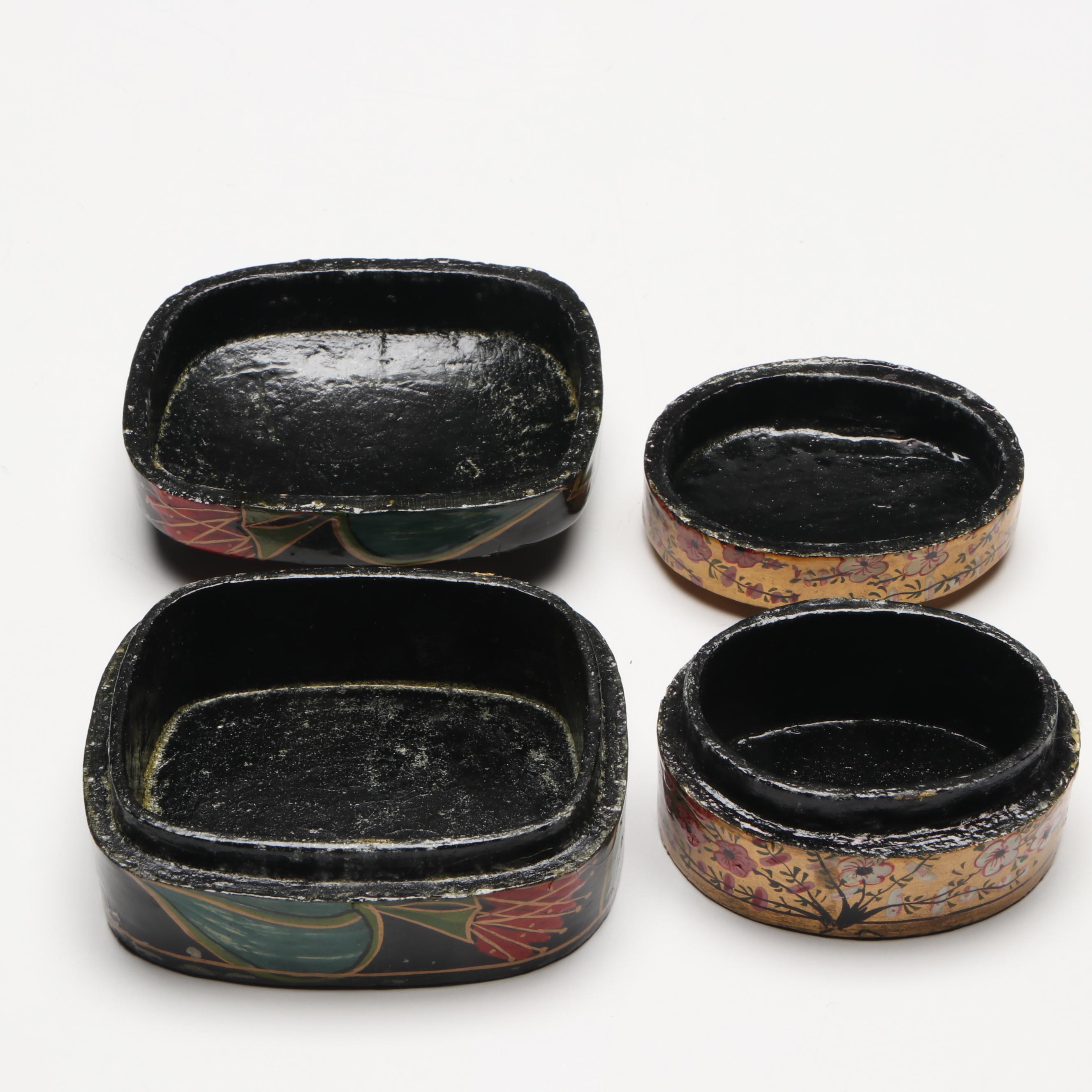 Pressed Flower Glass Box, Kashmir Indian Lacquer Box, and More Table Décor