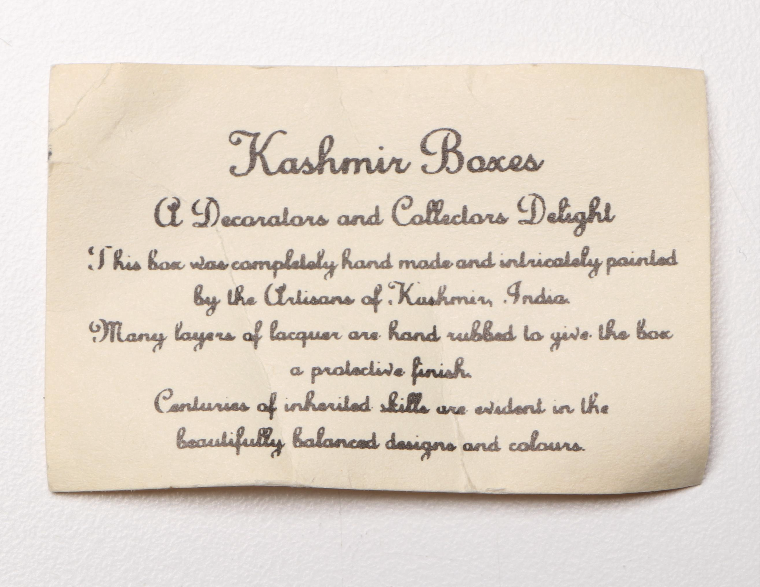 Pressed Flower Glass Box, Kashmir Indian Lacquer Box, and More Table Décor