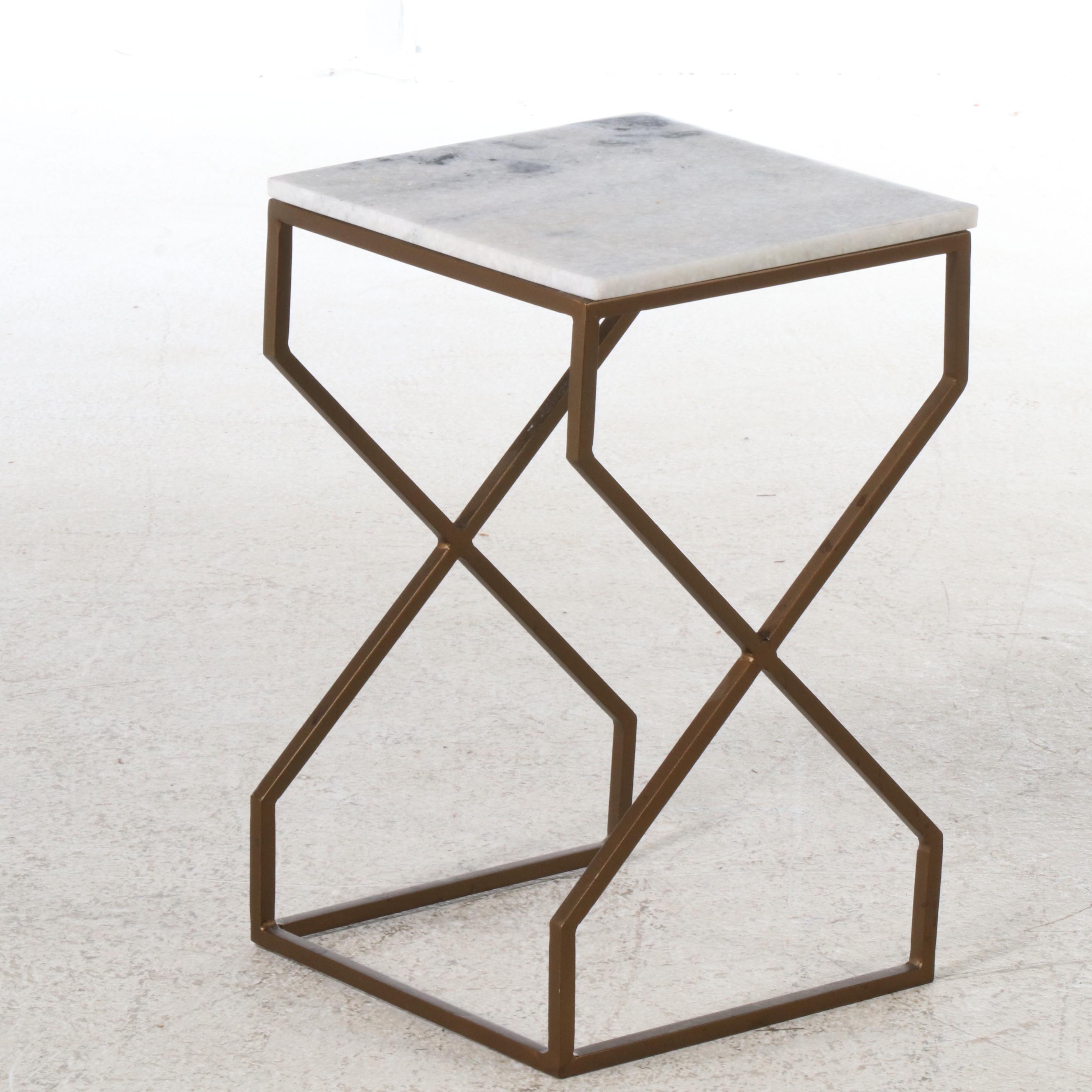 Modern Marble Top Nesting Tables