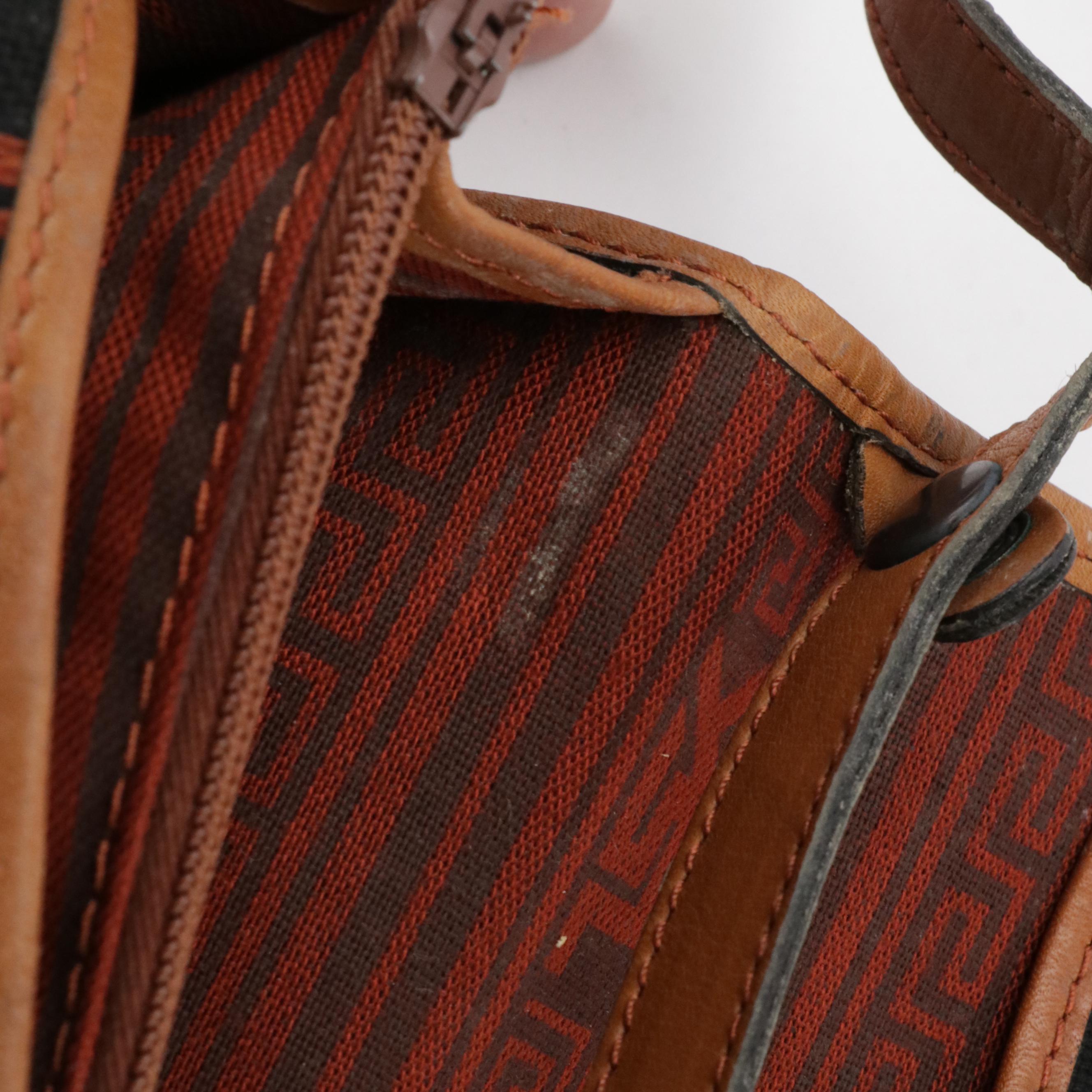 Yves Saint Laurent Convertible Clutch in Canvas and Leather