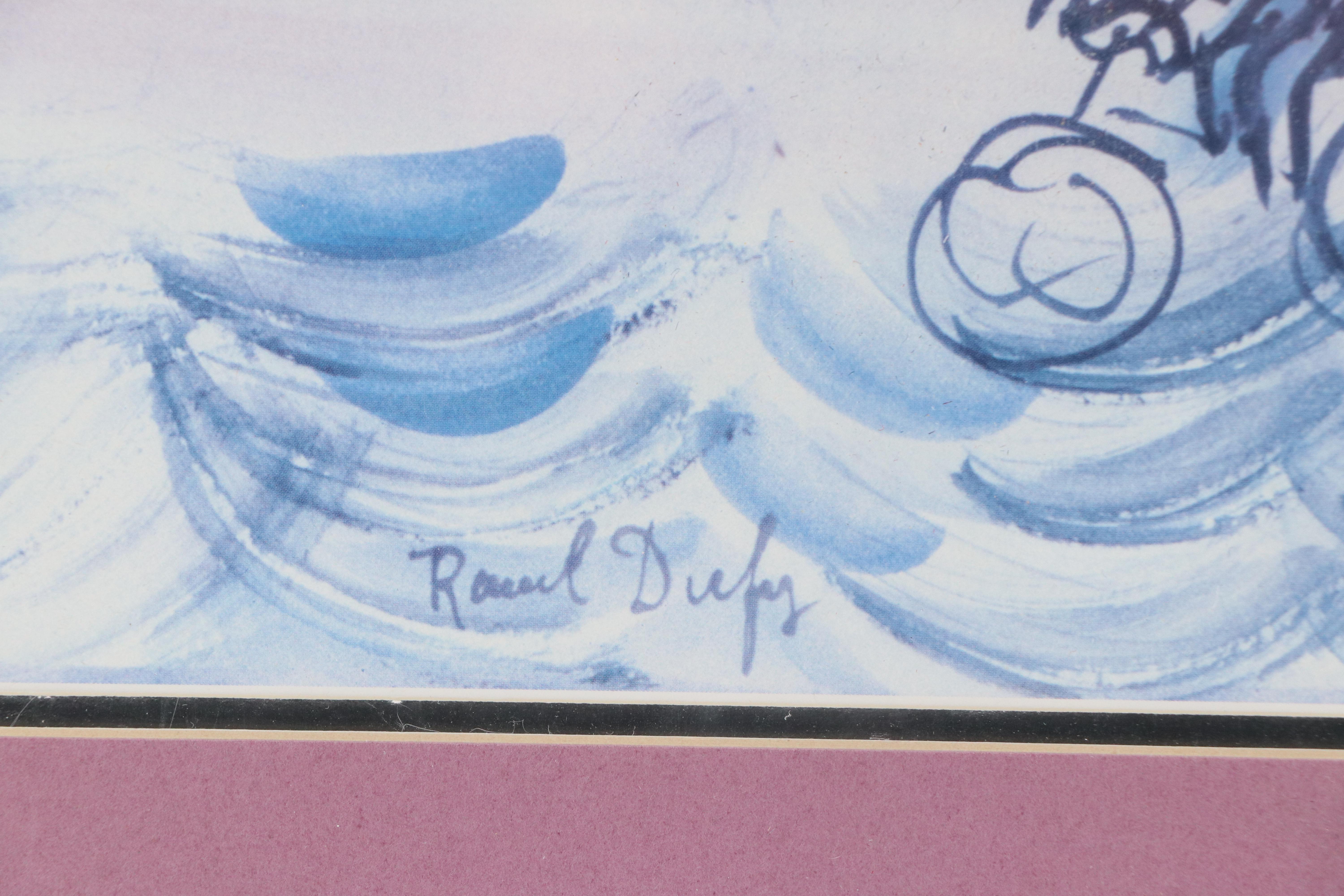 Offset Lithograph of Raoul Dufy "View of Le Suquet, Cannes," Late 20th Century