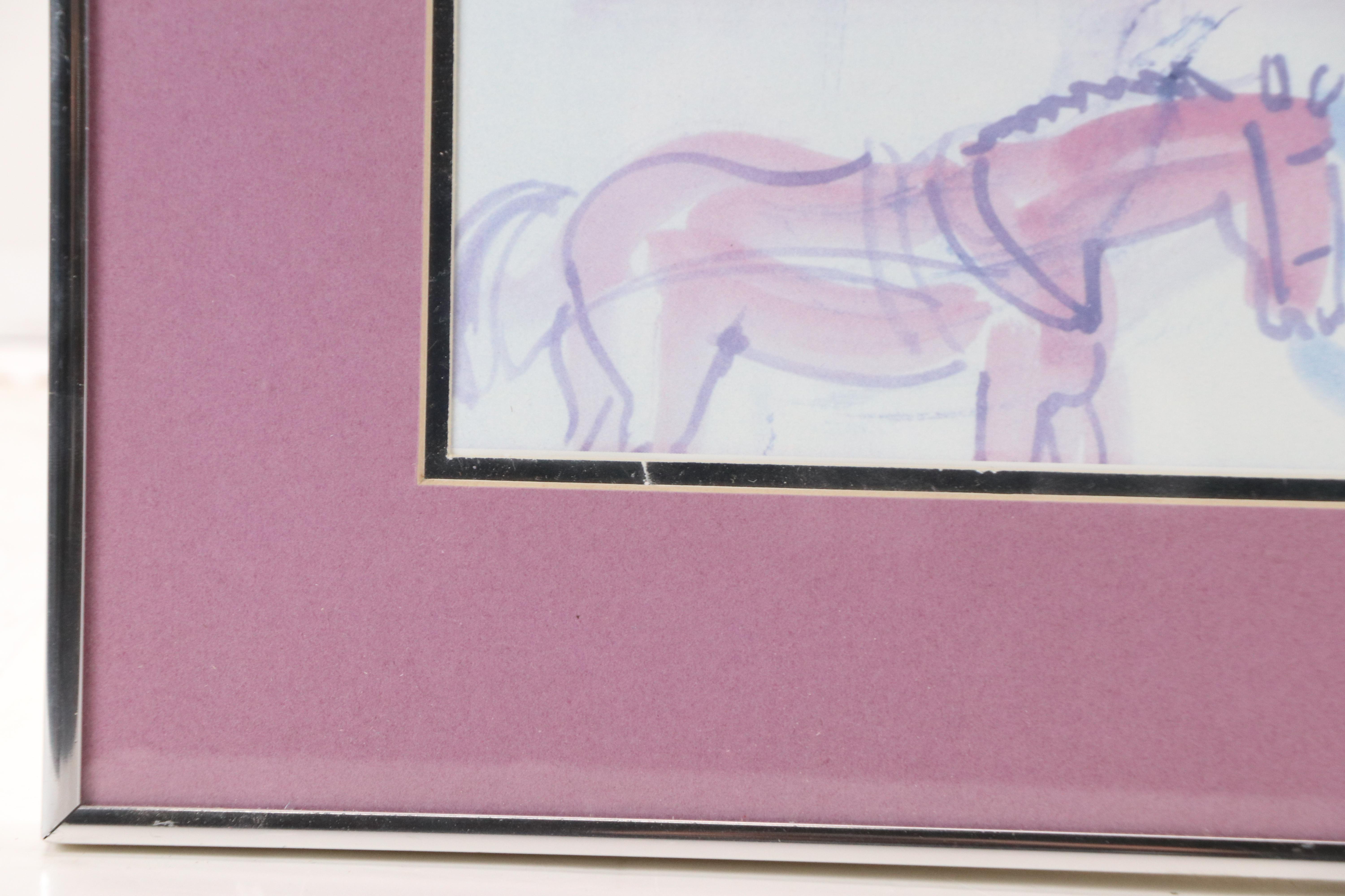 Offset Lithograph of Raoul Dufy "View of Le Suquet, Cannes," Late 20th Century