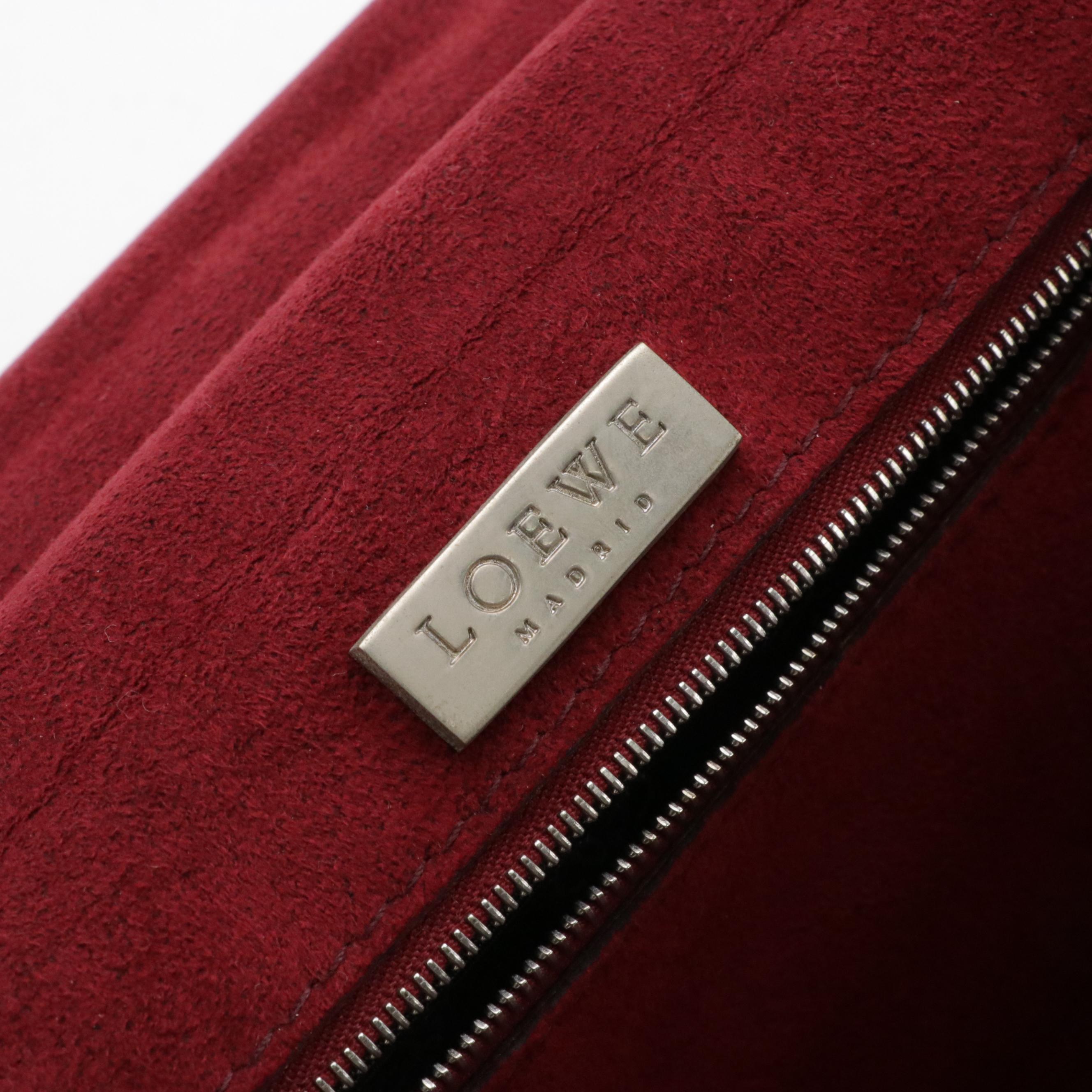 Loewe Barcelona Shoulder Bag in Grained Calfskin Leather